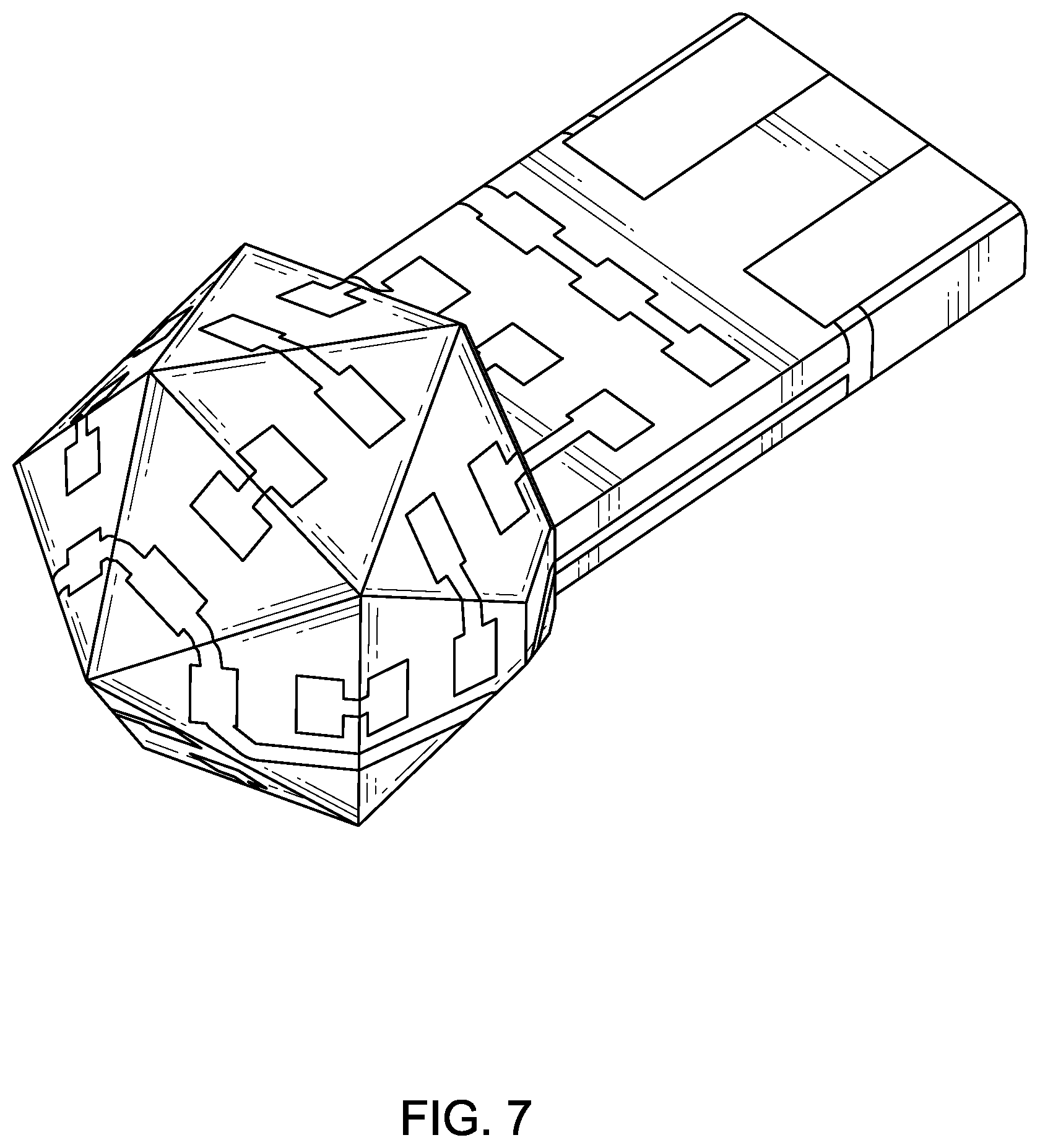 Patent USD1125097 Figure 7 – Three-dimensional circuit board