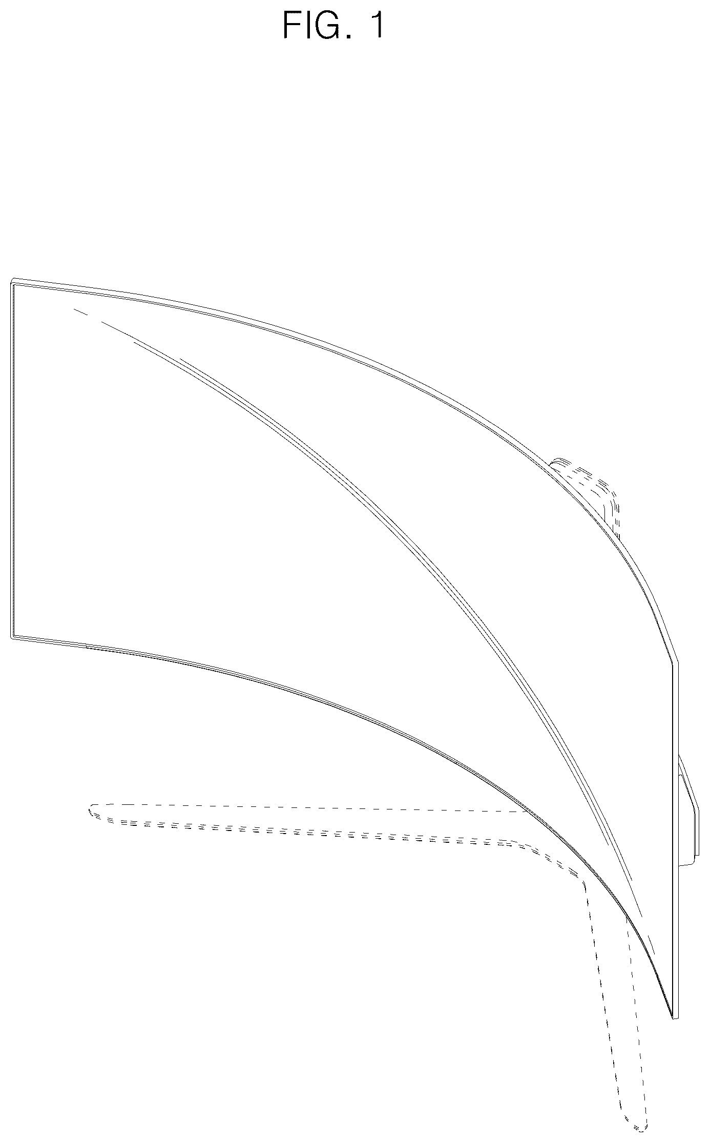Patent USD1125100 Figure 1 – Computer monitor