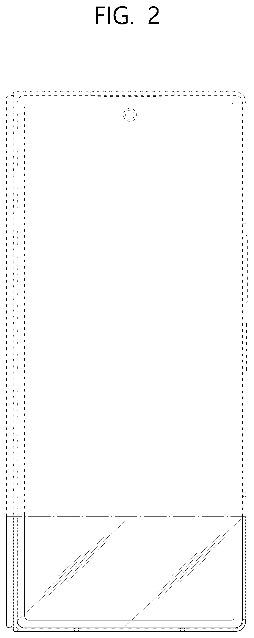 Patent USD1125102 Figure 2 – Mobile electronic device