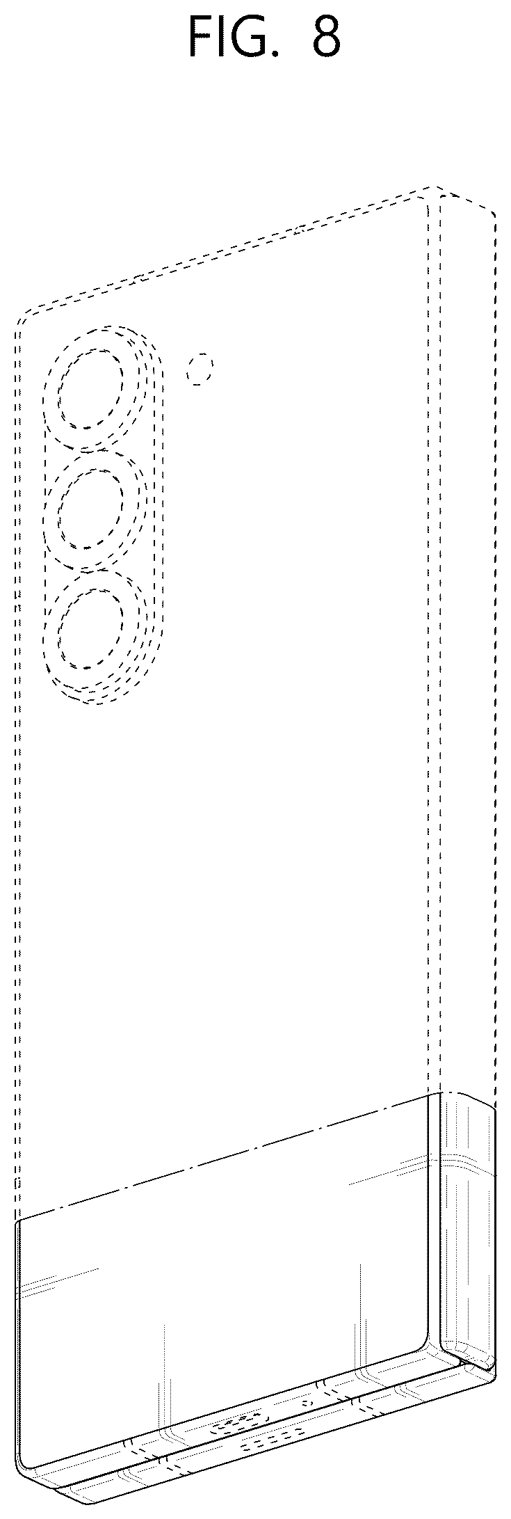 Patent USD1125102 Figure 8 – Mobile electronic device