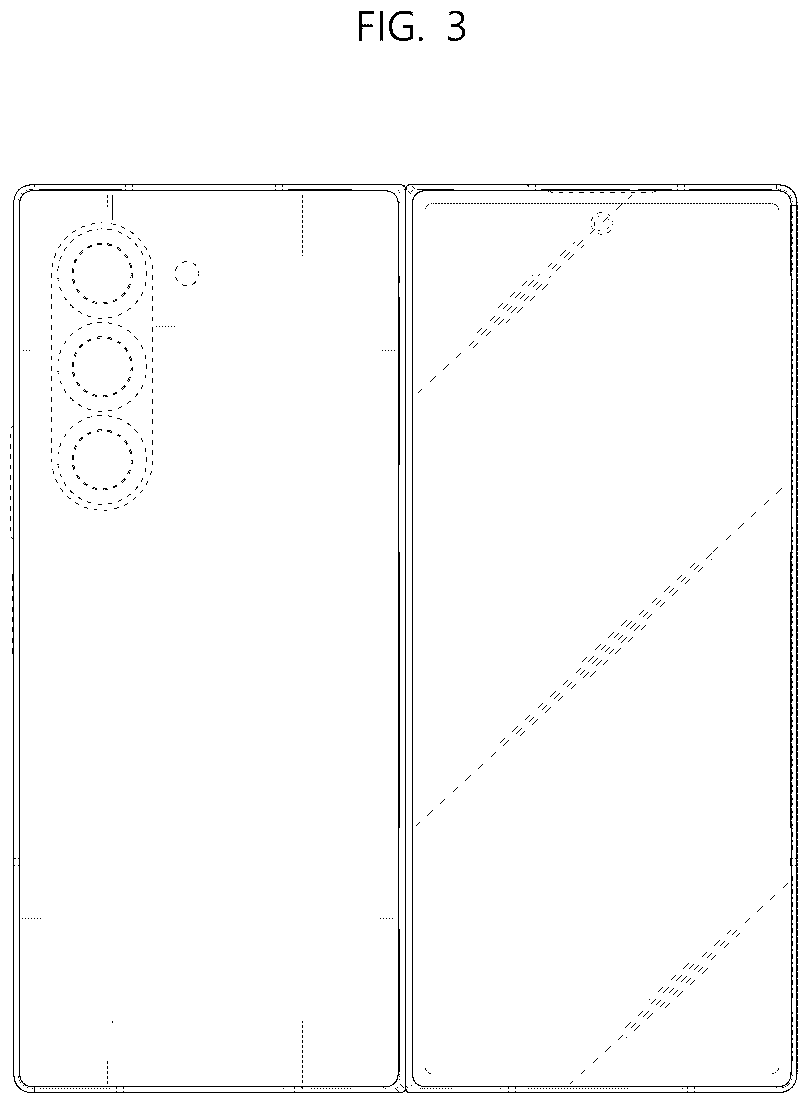 Patent USD1125105 Figure 3 – Mobile electronic device