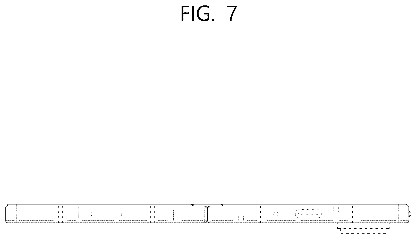 Patent USD1125105 Figure 7 – Mobile electronic device