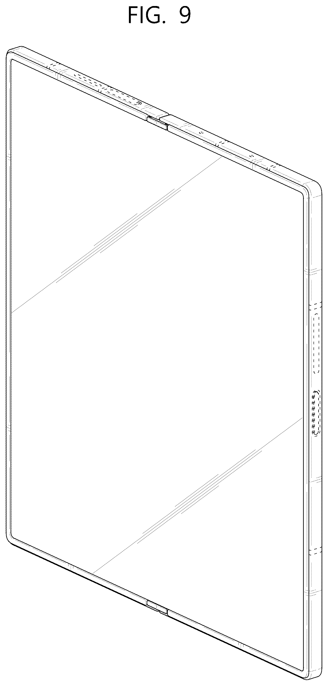 Patent USD1125105 Figure 9 – Mobile electronic device