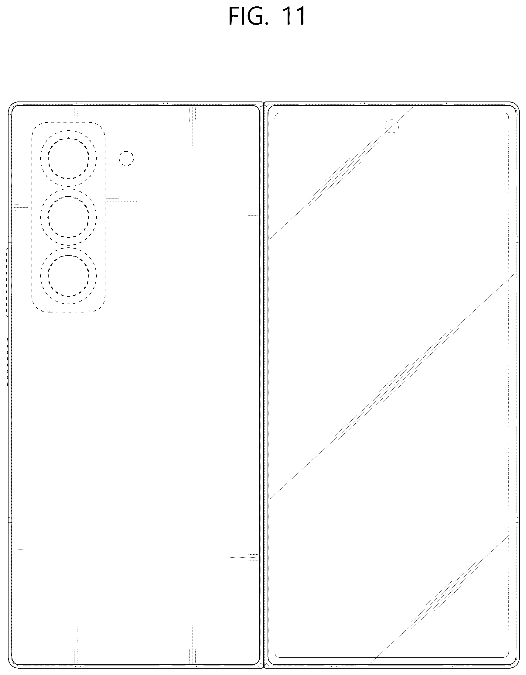 Patent USD1125105 Figure 11 – Mobile electronic device