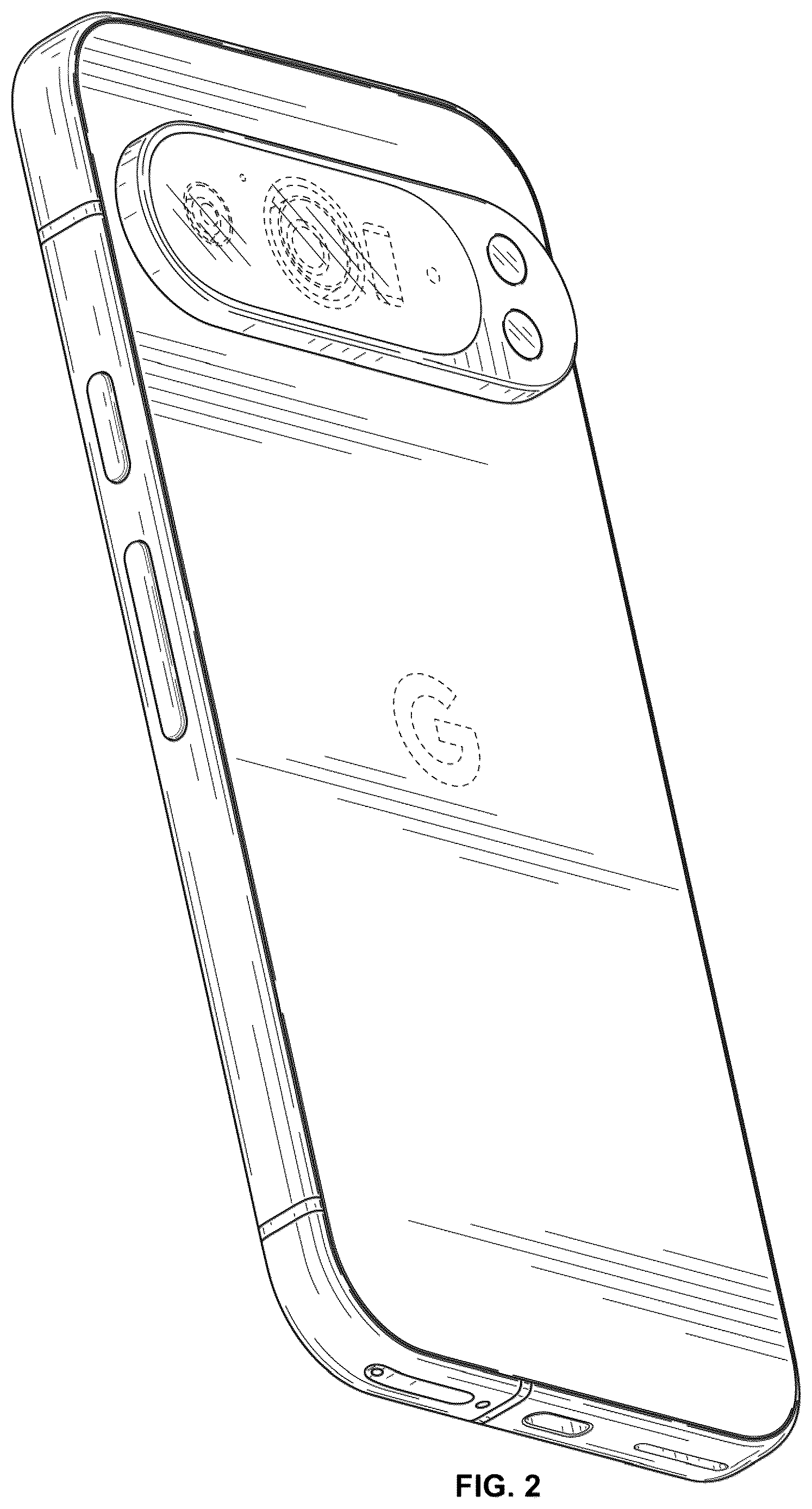 Patent USD1125107 Figure 2 – Smartphone