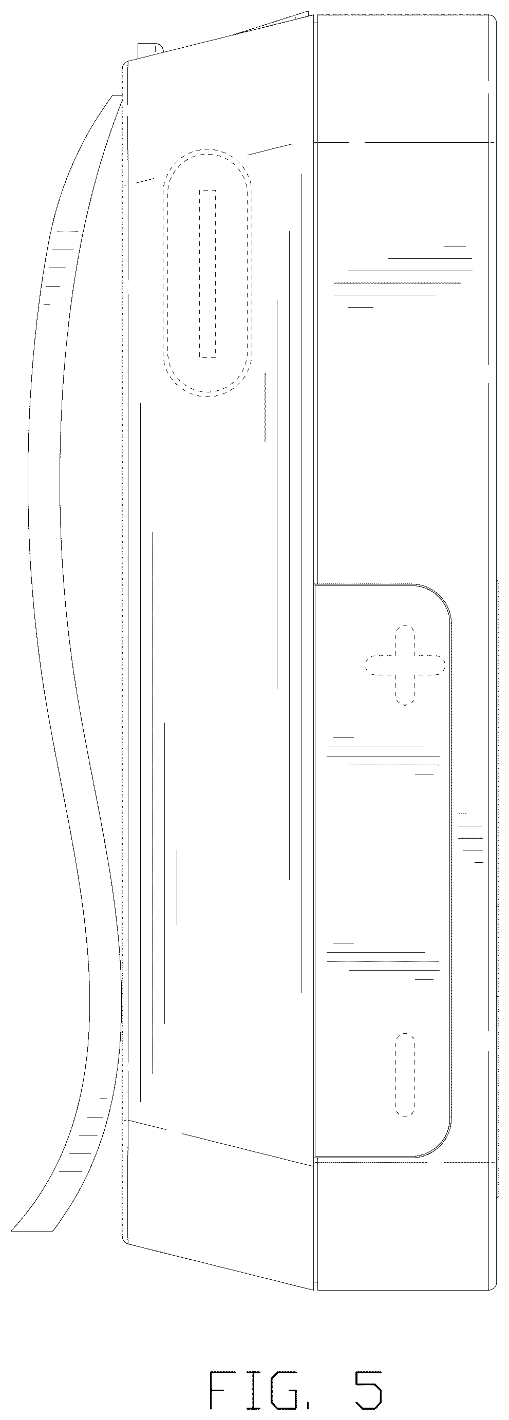 Patent USD1125109 Figure 5 – Radio receiver