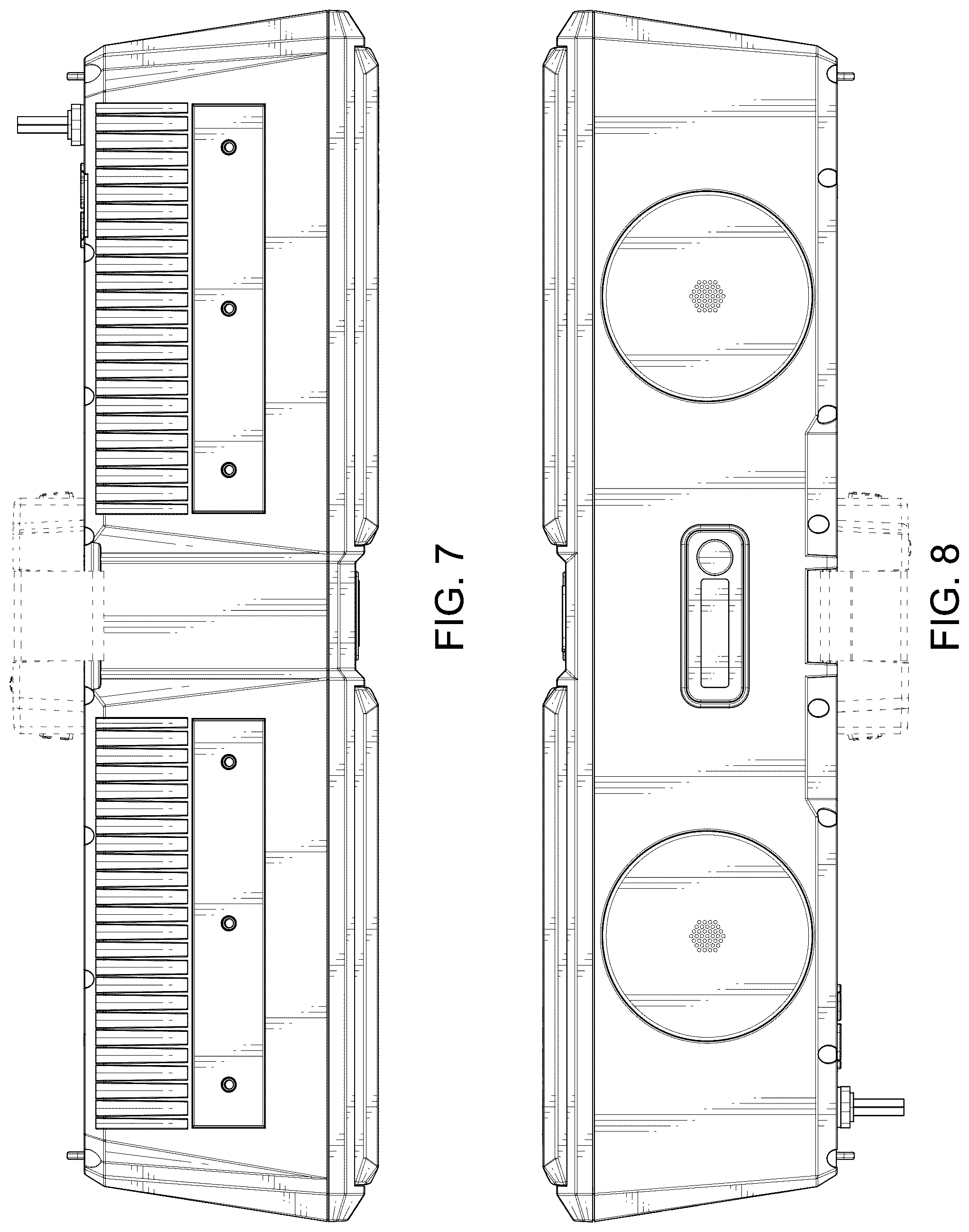 Patent USD1125112 Figure 5 – Self-powered mountable cuboid speaker bar