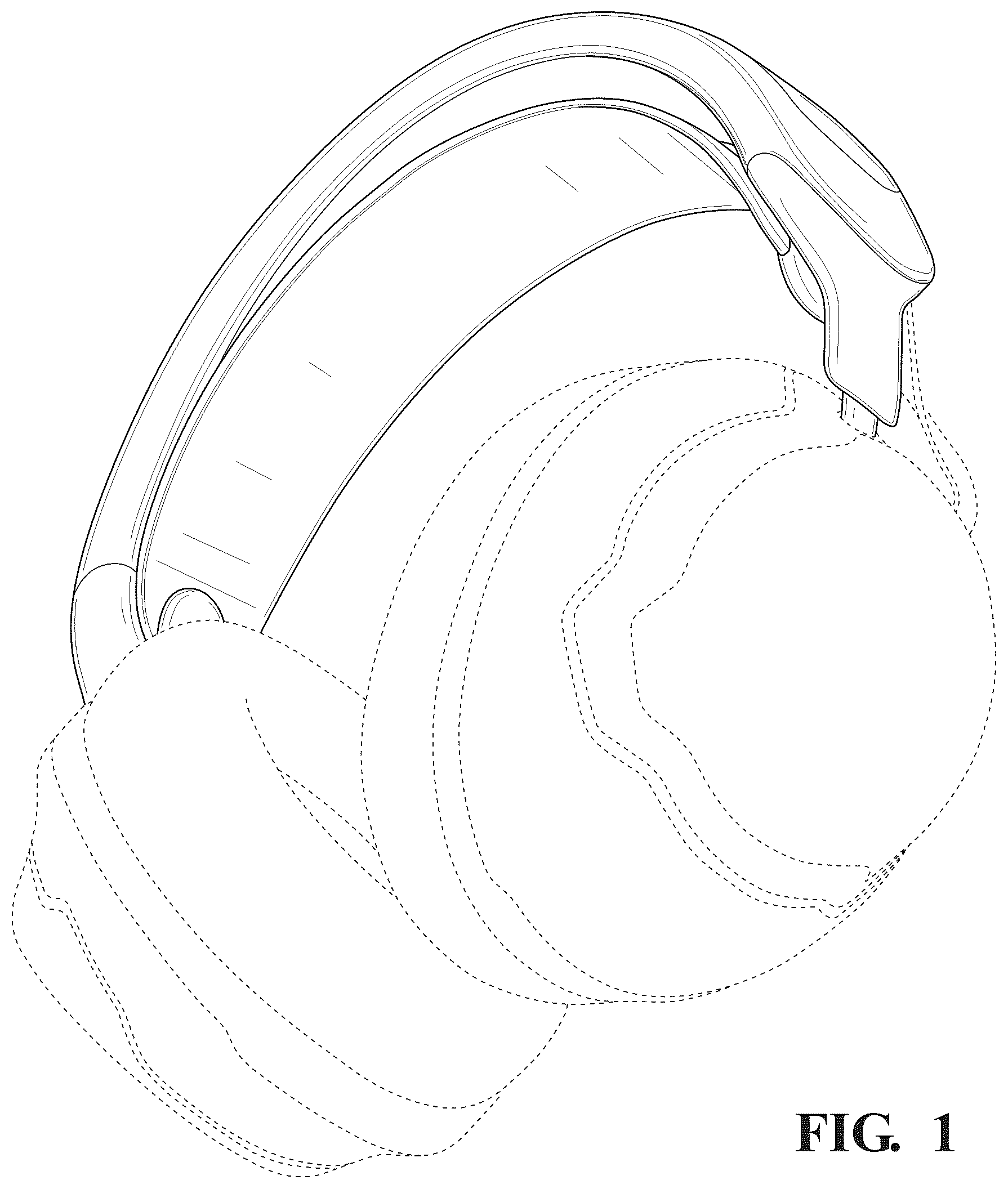 Patent USD1125116 Figure 1 – Headphone