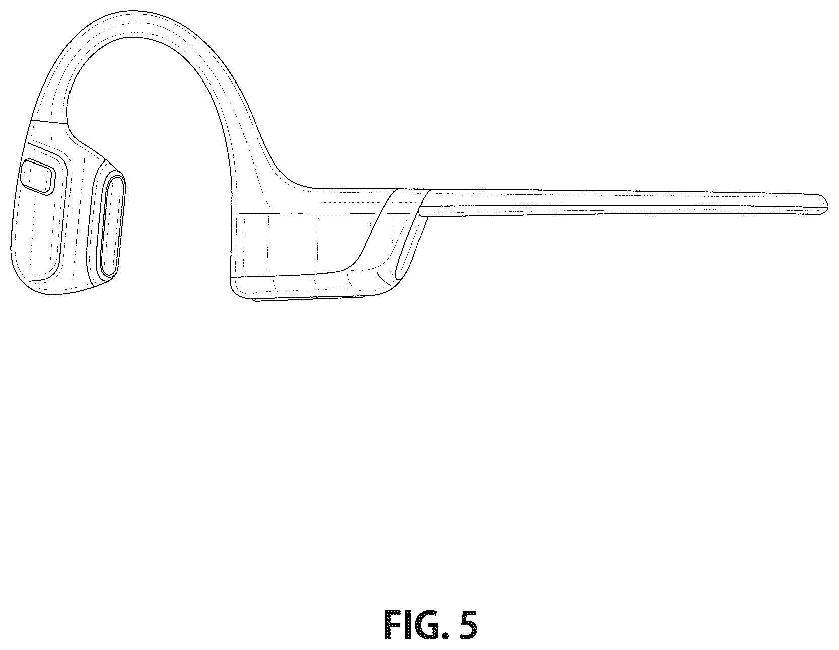 Patent USD1125117 Figure 5 – Headphone