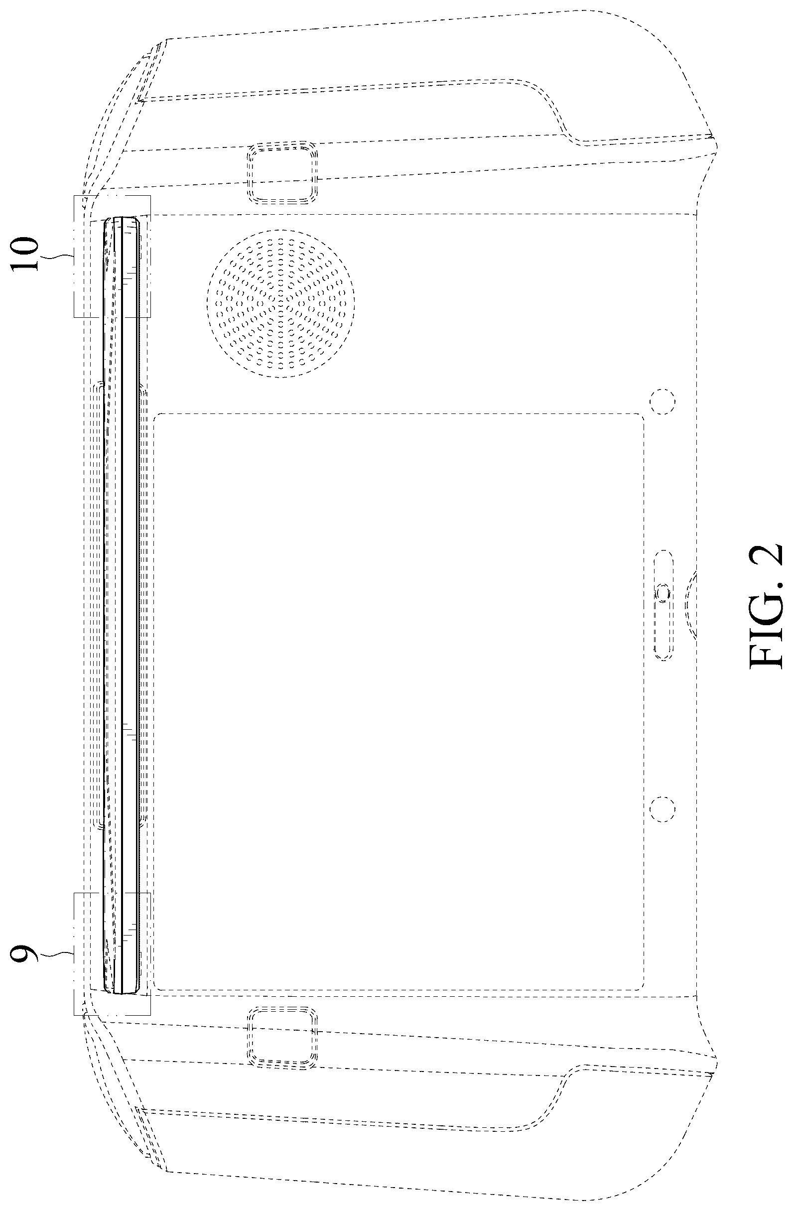 Patent USD1125123 Figure 2 – Remote control