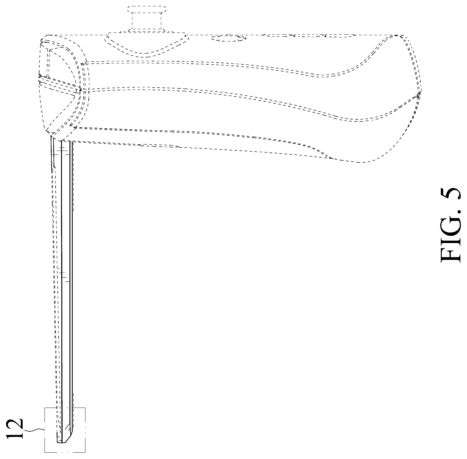 Patent USD1125123 Figure 5 – Remote control