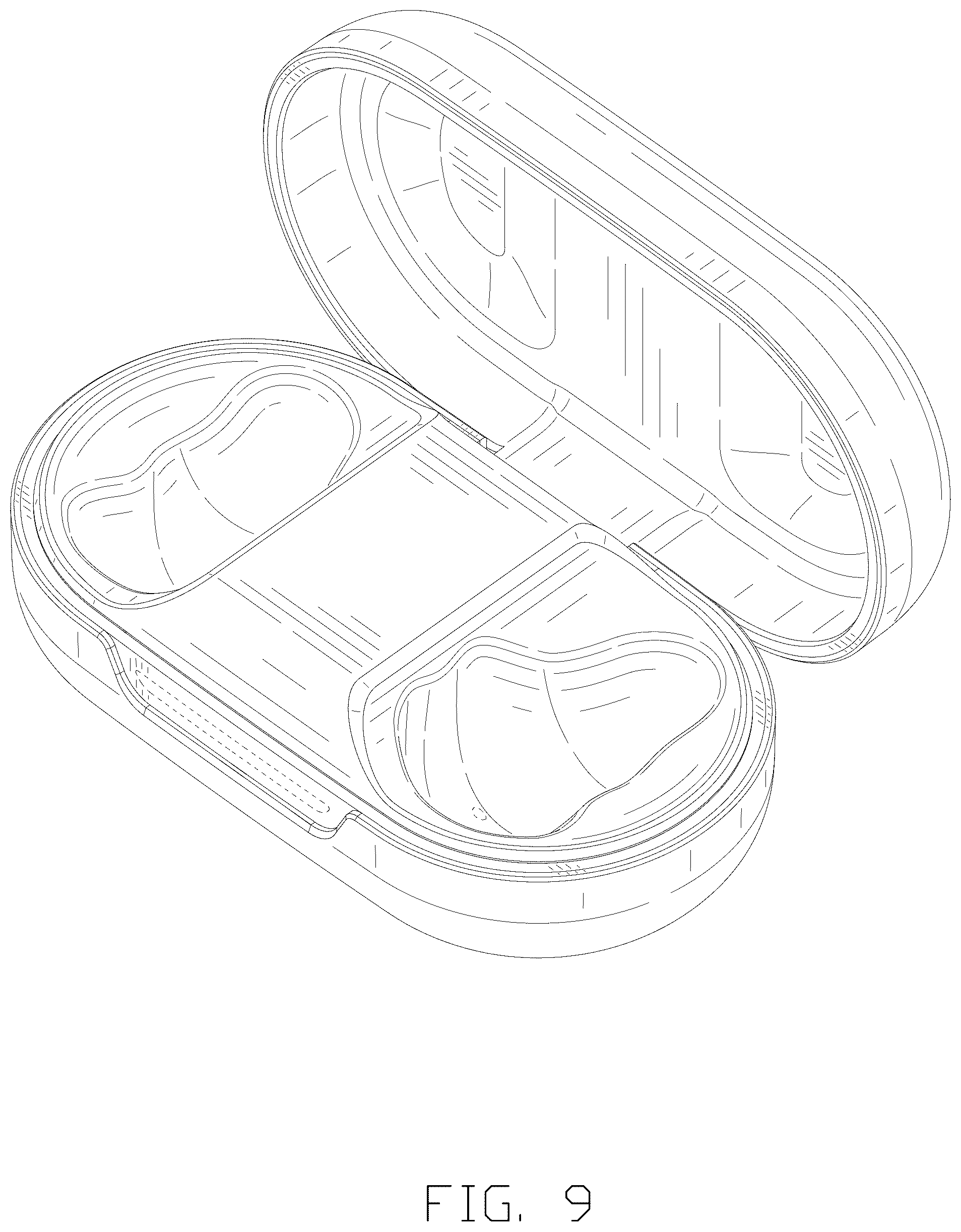 Patent USD1125125 Figure 9 – Set of earphones and charging case