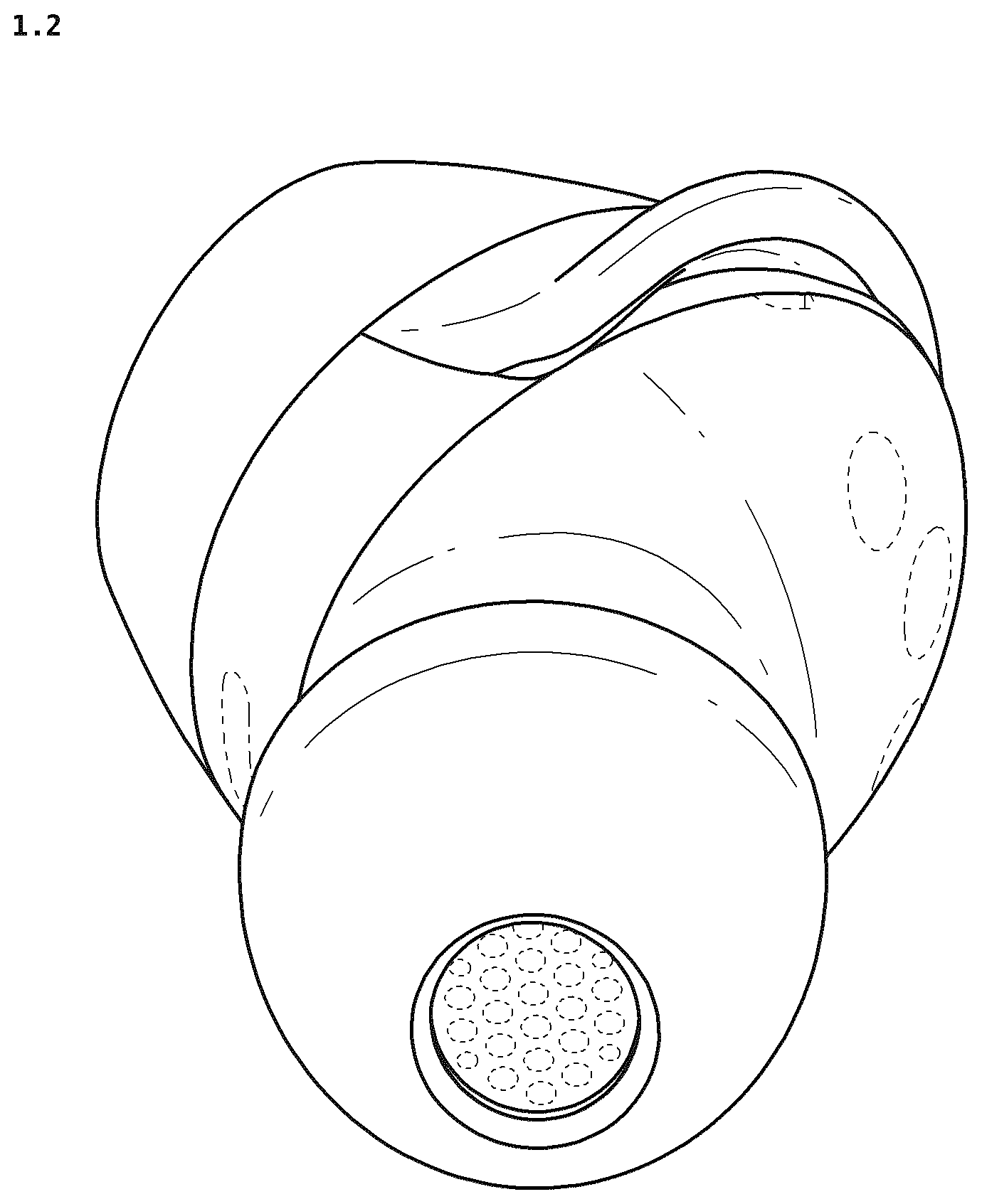 Patent USD1125126 Figure 2 – Wireless earbud