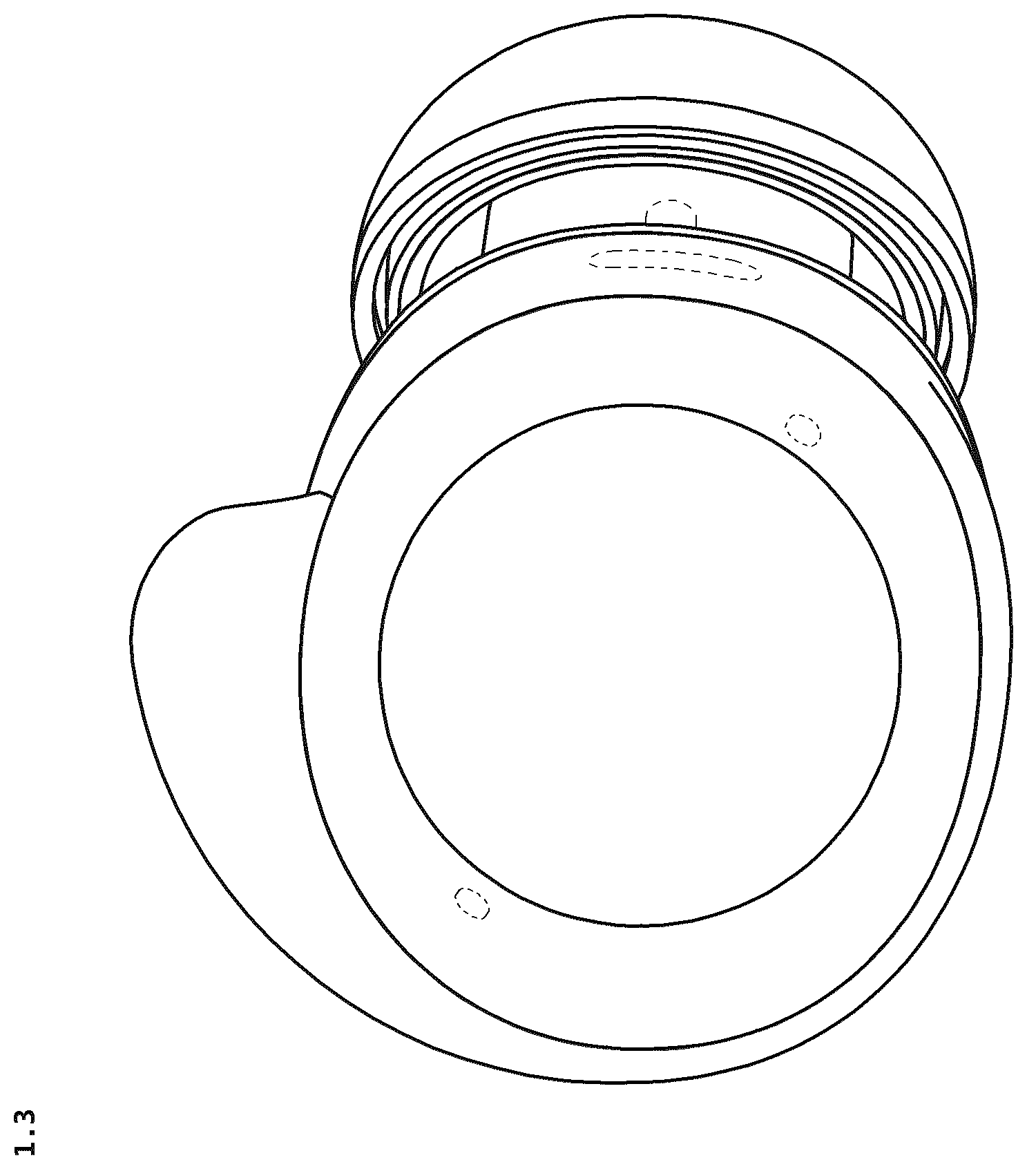 Patent USD1125126 Figure 3 – Wireless earbud
