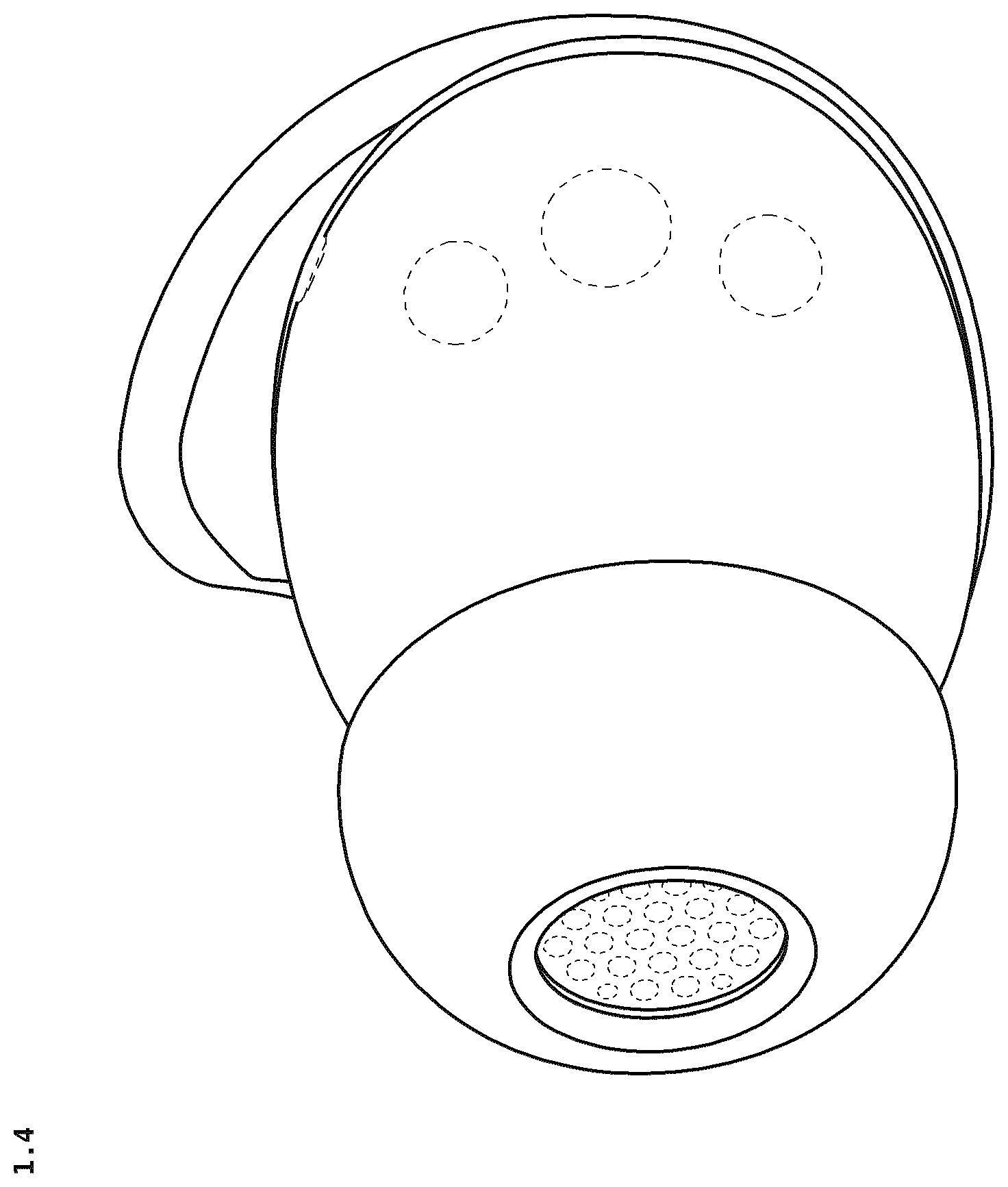 Patent USD1125126 Figure 4 – Wireless earbud
