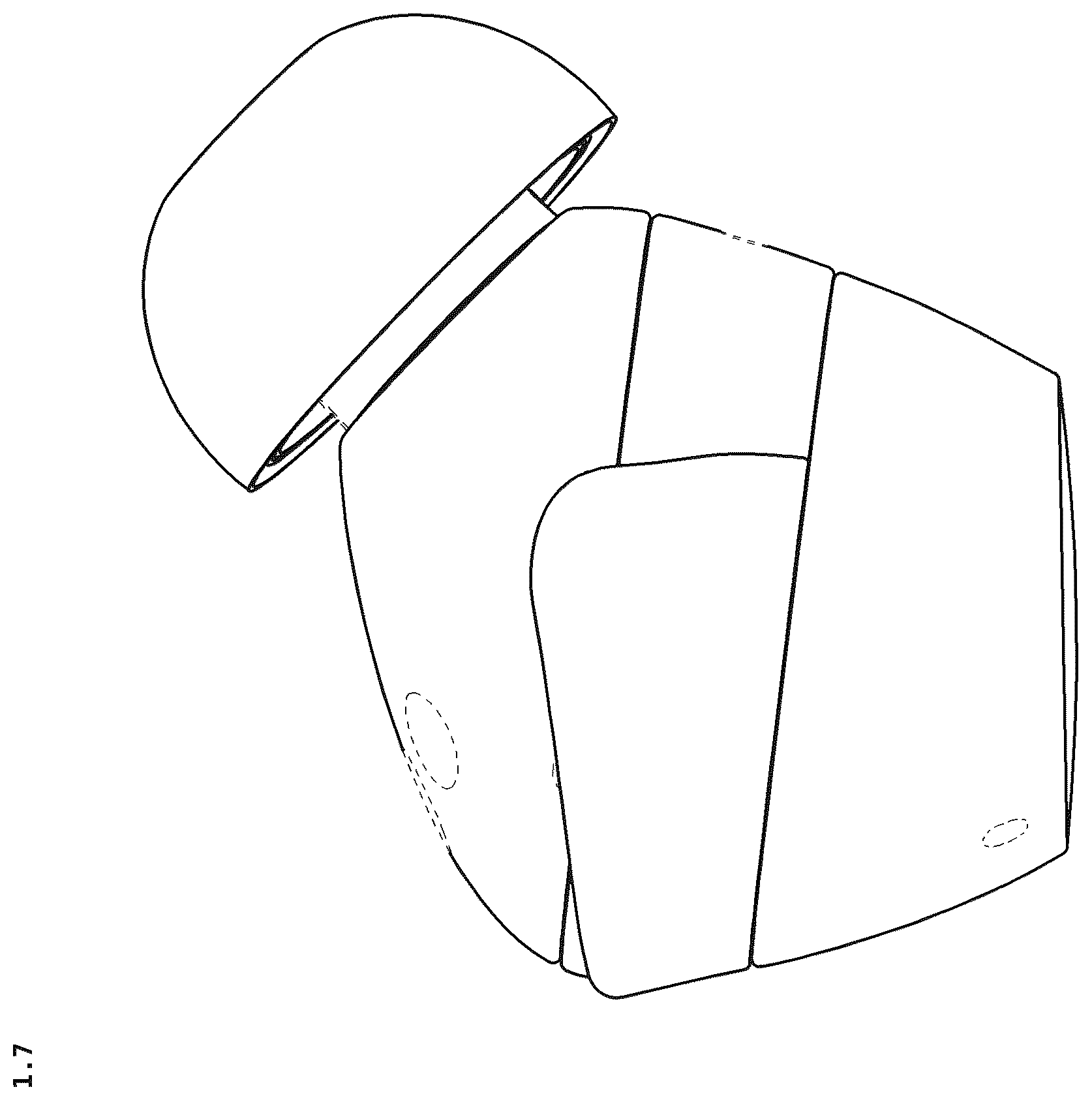 Patent USD1125126 Figure 7 – Wireless earbud