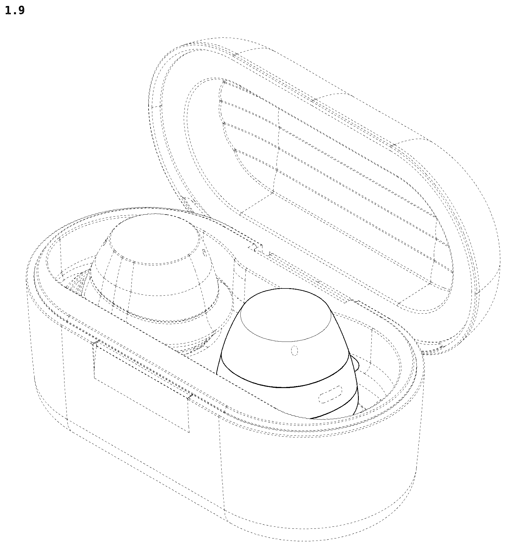 Patent USD1125126 Figure 9 – Wireless earbud