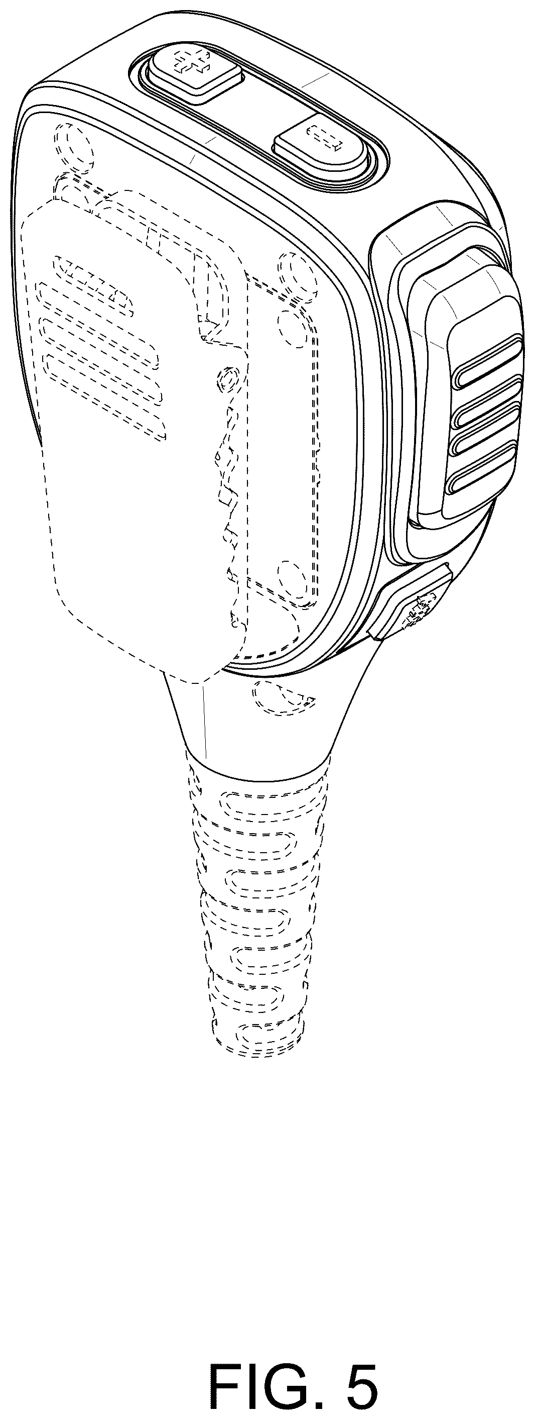 Patent USD1125127 Figure 5 – Handheld microphone or speaker