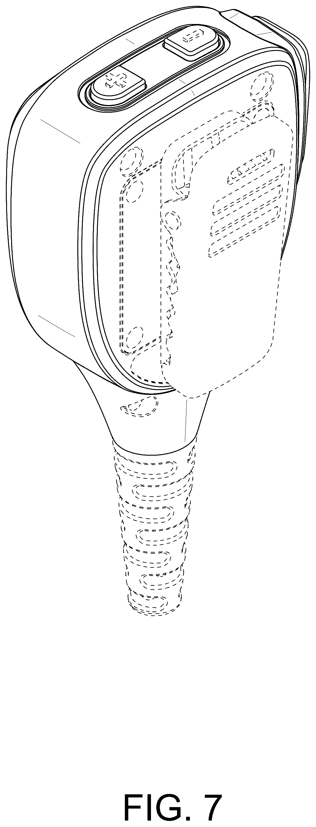Patent USD1125127 Figure 7 – Handheld microphone or speaker