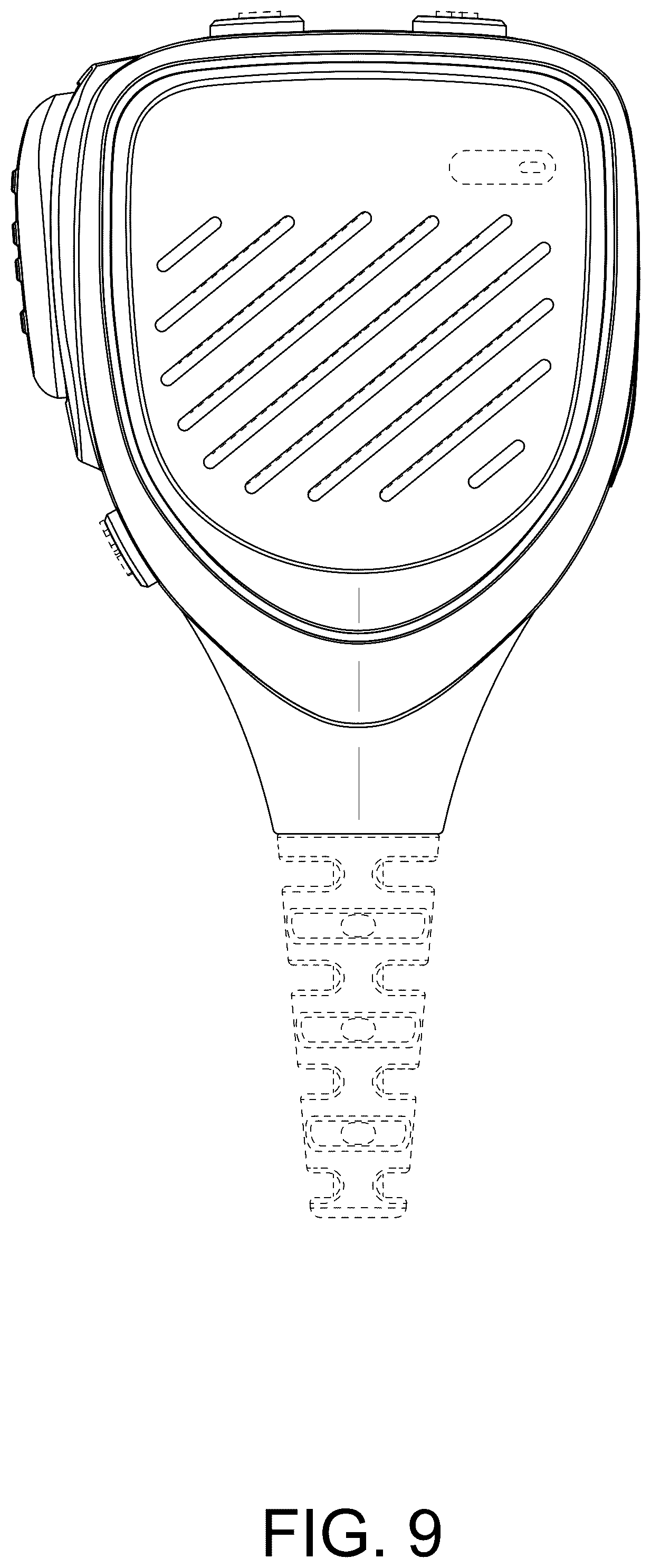Patent USD1125127 Figure 9 – Handheld microphone or speaker