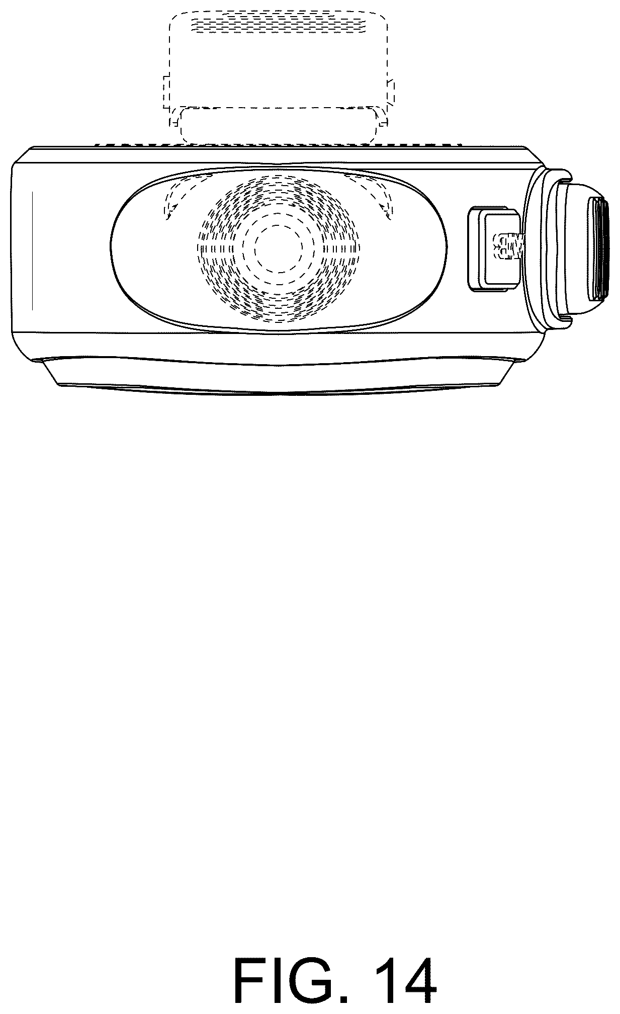 Patent USD1125127 Figure 14 – Handheld microphone or speaker