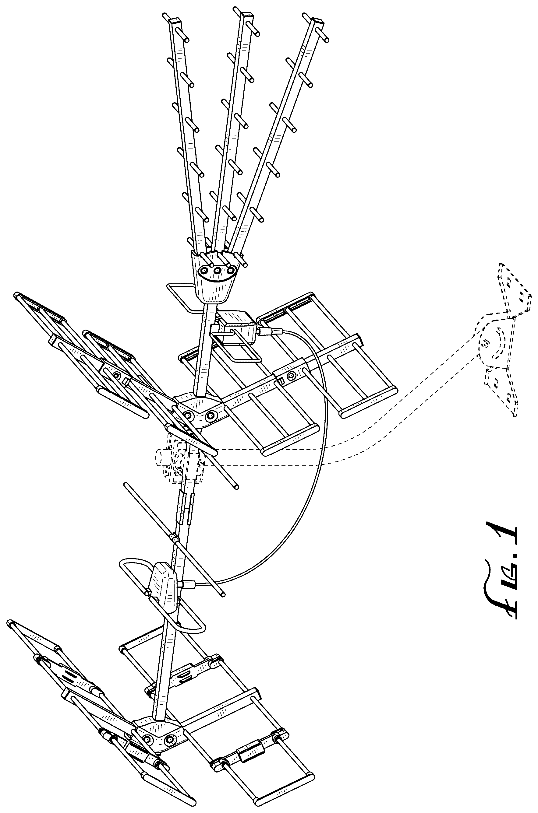 Patent USD1125128 Figure 1 – Antenna