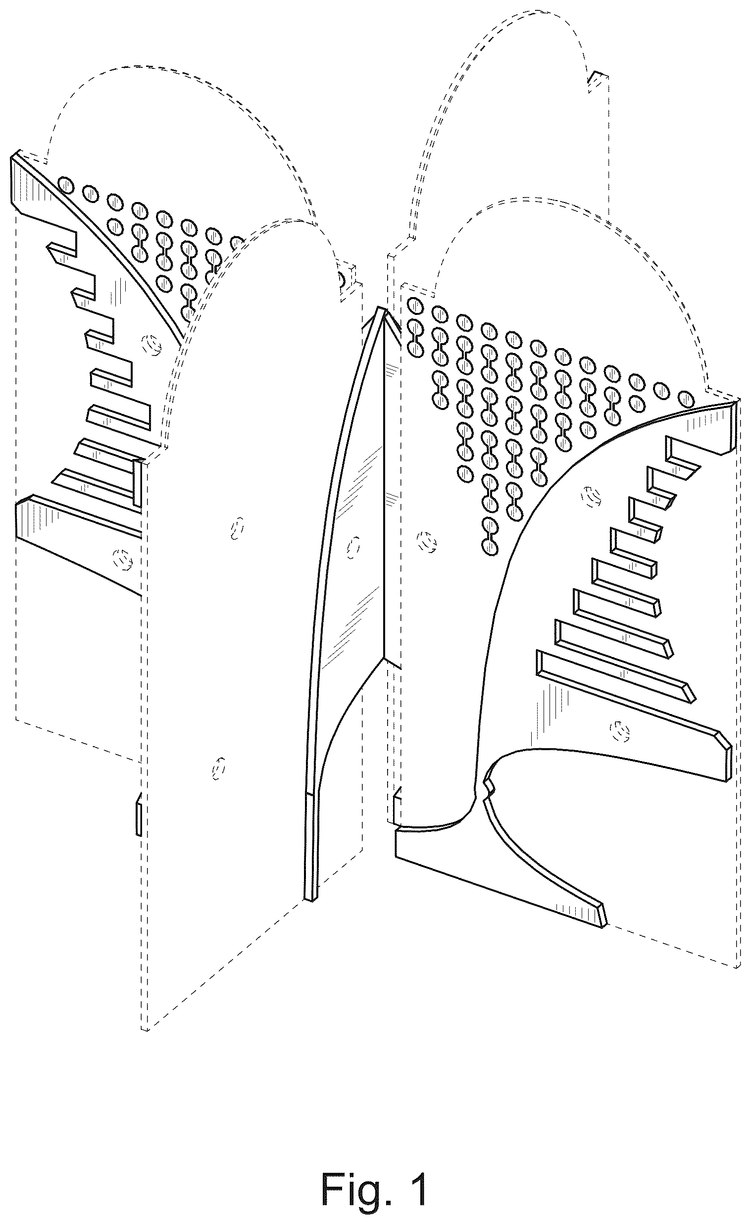 Patent USD1125133 Figure 1 – Dual-polarized antenna