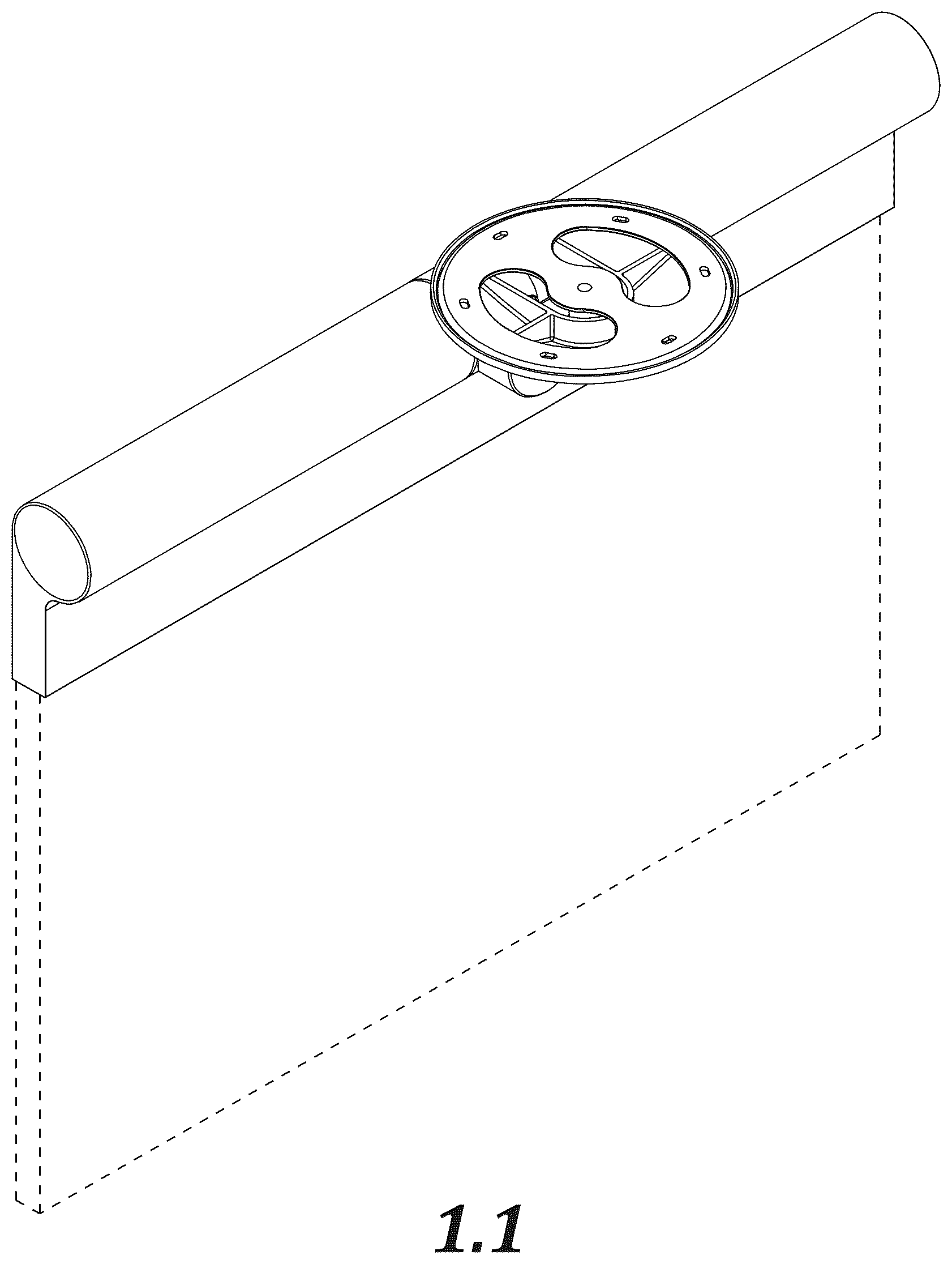 Patent USD1125134 — Antenna bracket — Figure 1