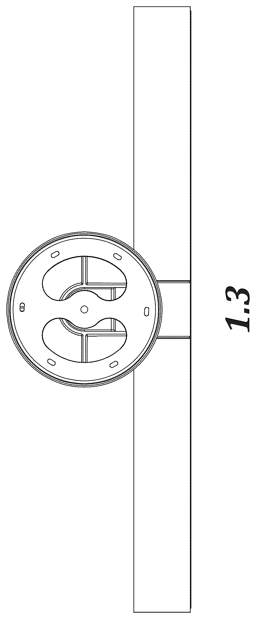 Patent USD1125134 Figure 3 – Antenna bracket