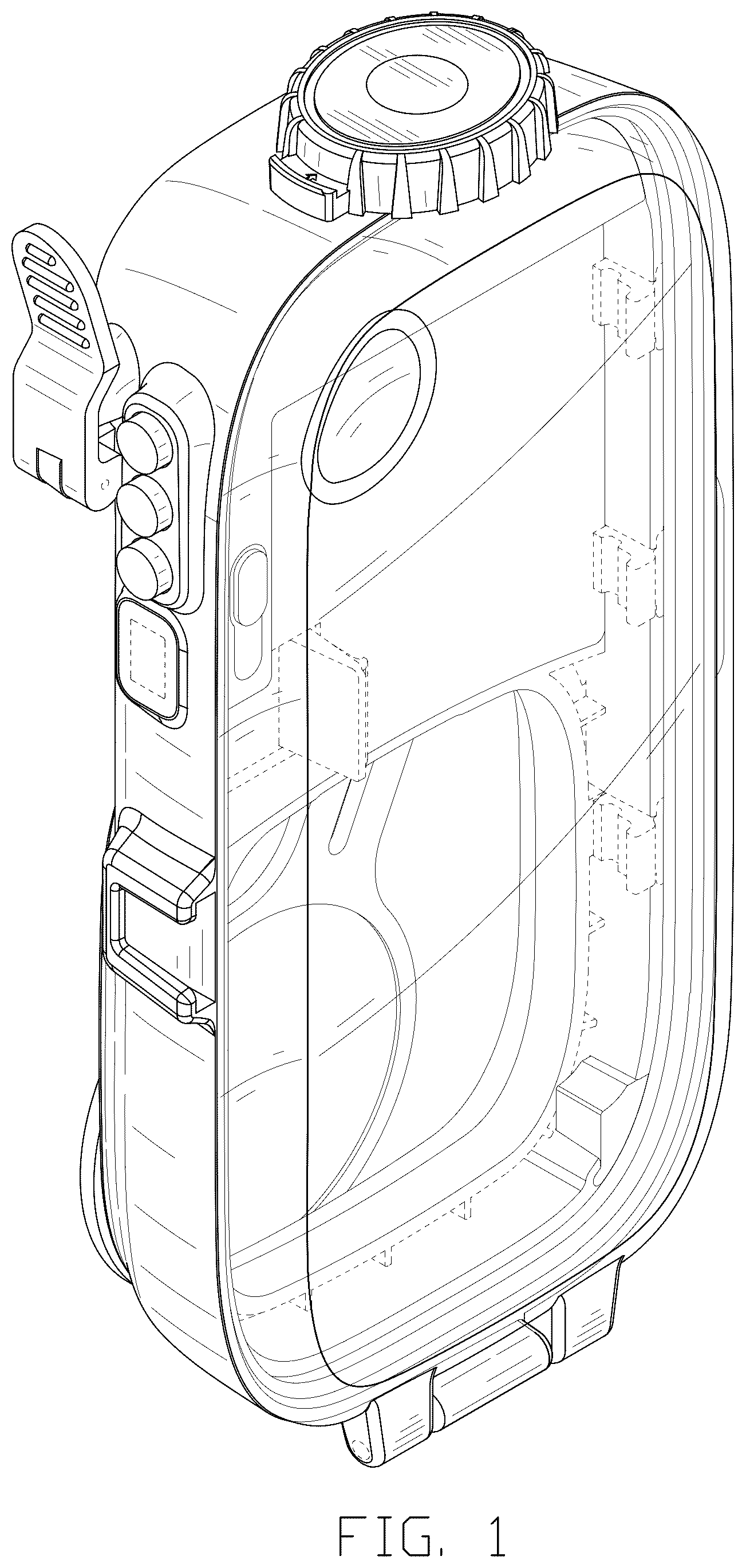 Patent USD1125135 — Phone case for diving — Figure 1
