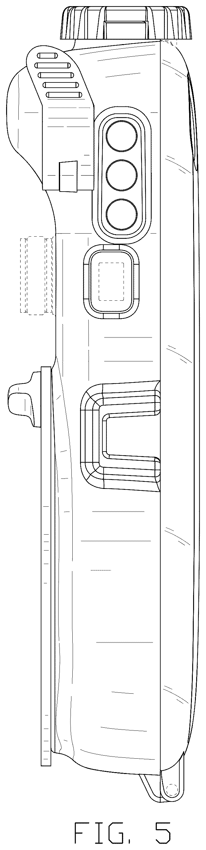 Patent USD1125135 Figure 5 – Phone case for diving