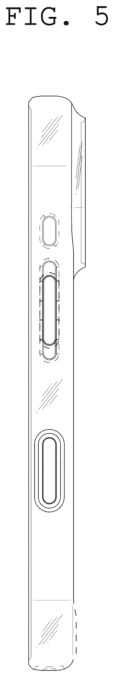 Patent USD1125136 Figure 5 – Case for electronic communications device