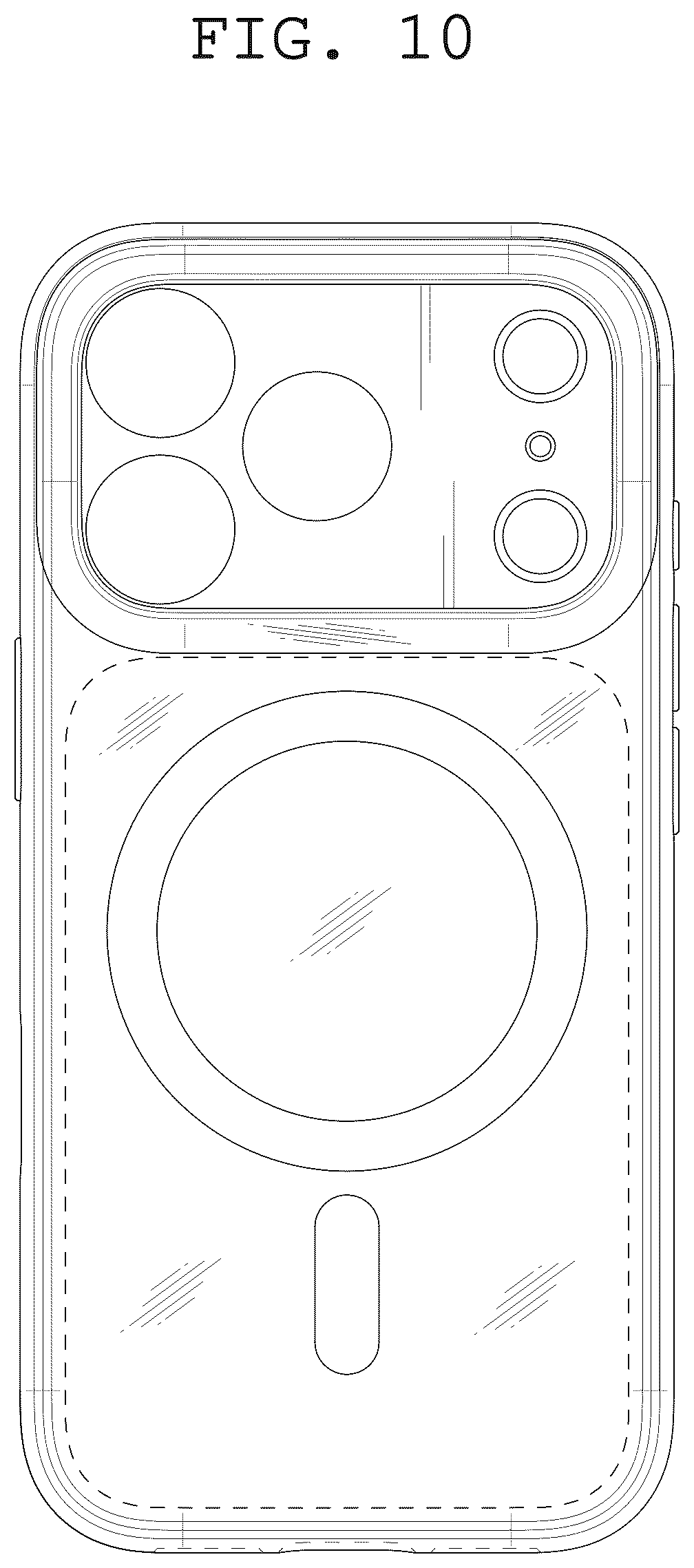 Patent USD1125136 Figure 10 – Case for electronic communications device