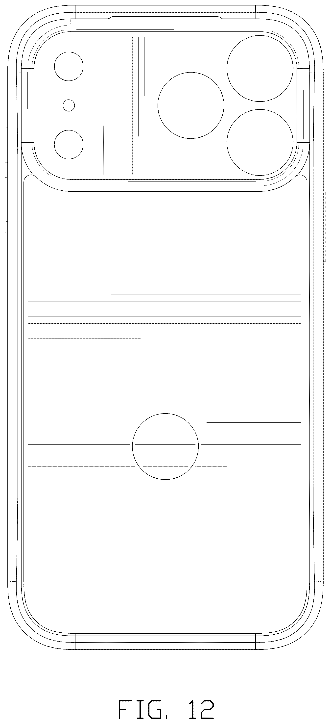Patent USD1125137 Figure 12 – Phone case