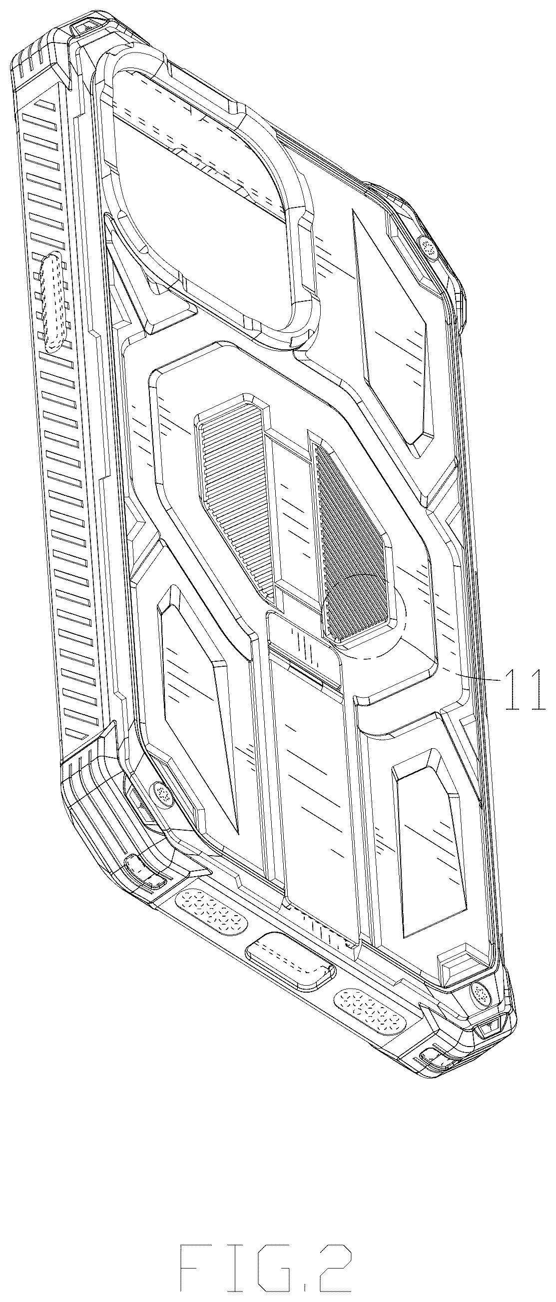Patent USD1125138 Figure 2 – Case for mobile telephone