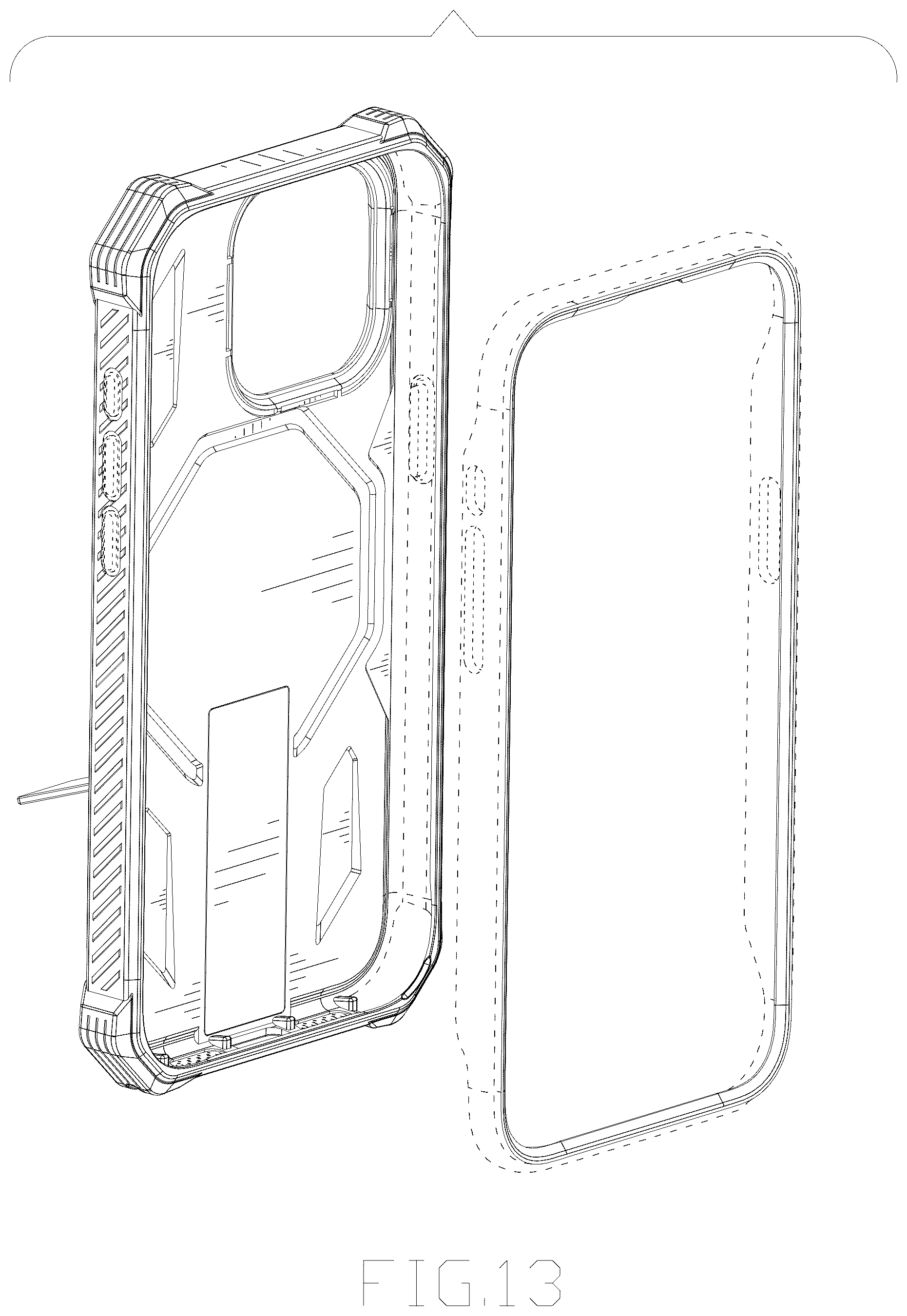 Patent USD1125138 Figure 13 – Case for mobile telephone