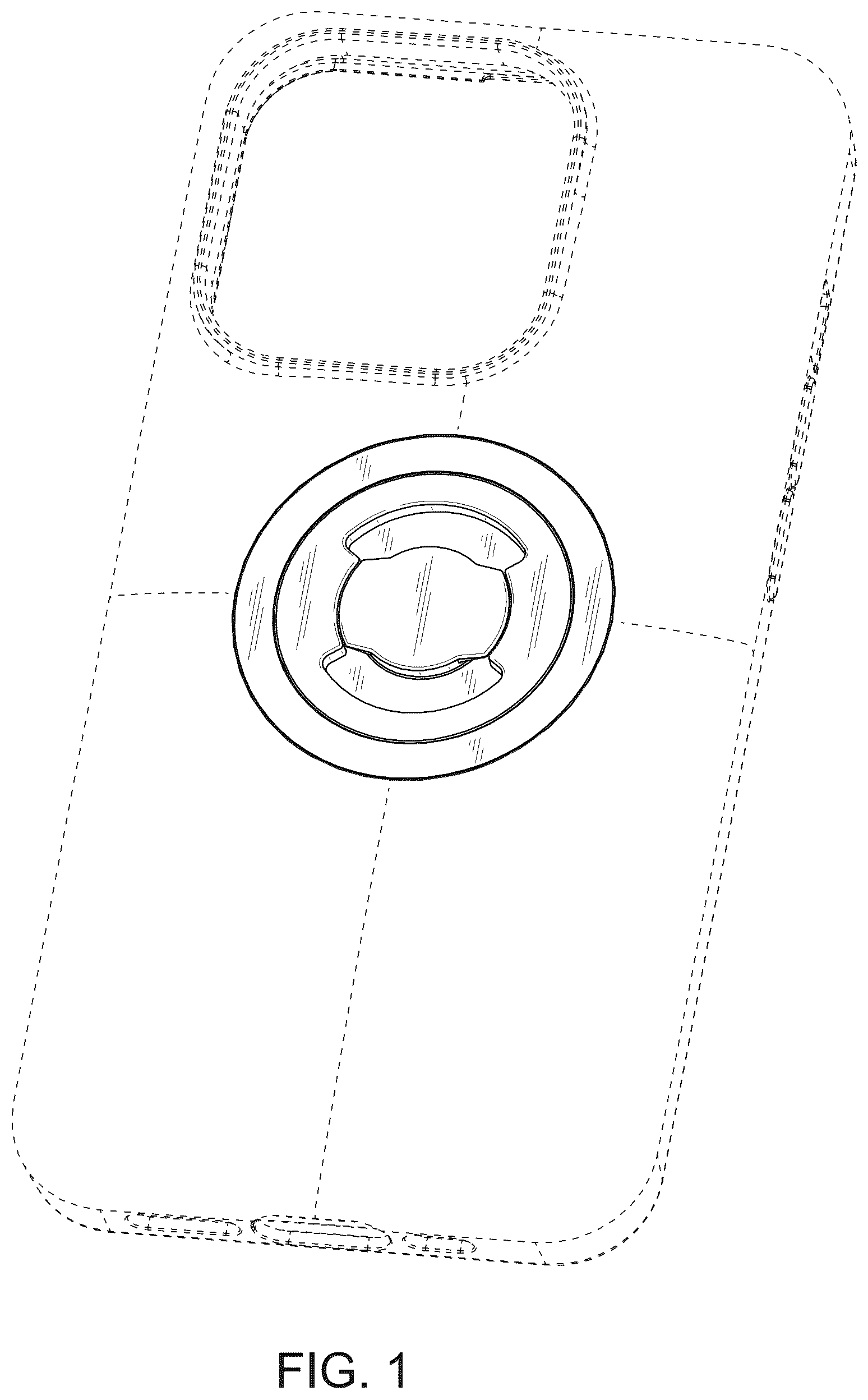 Patent USD1125140 Figure 1 – Holder for mobile electronic equipment