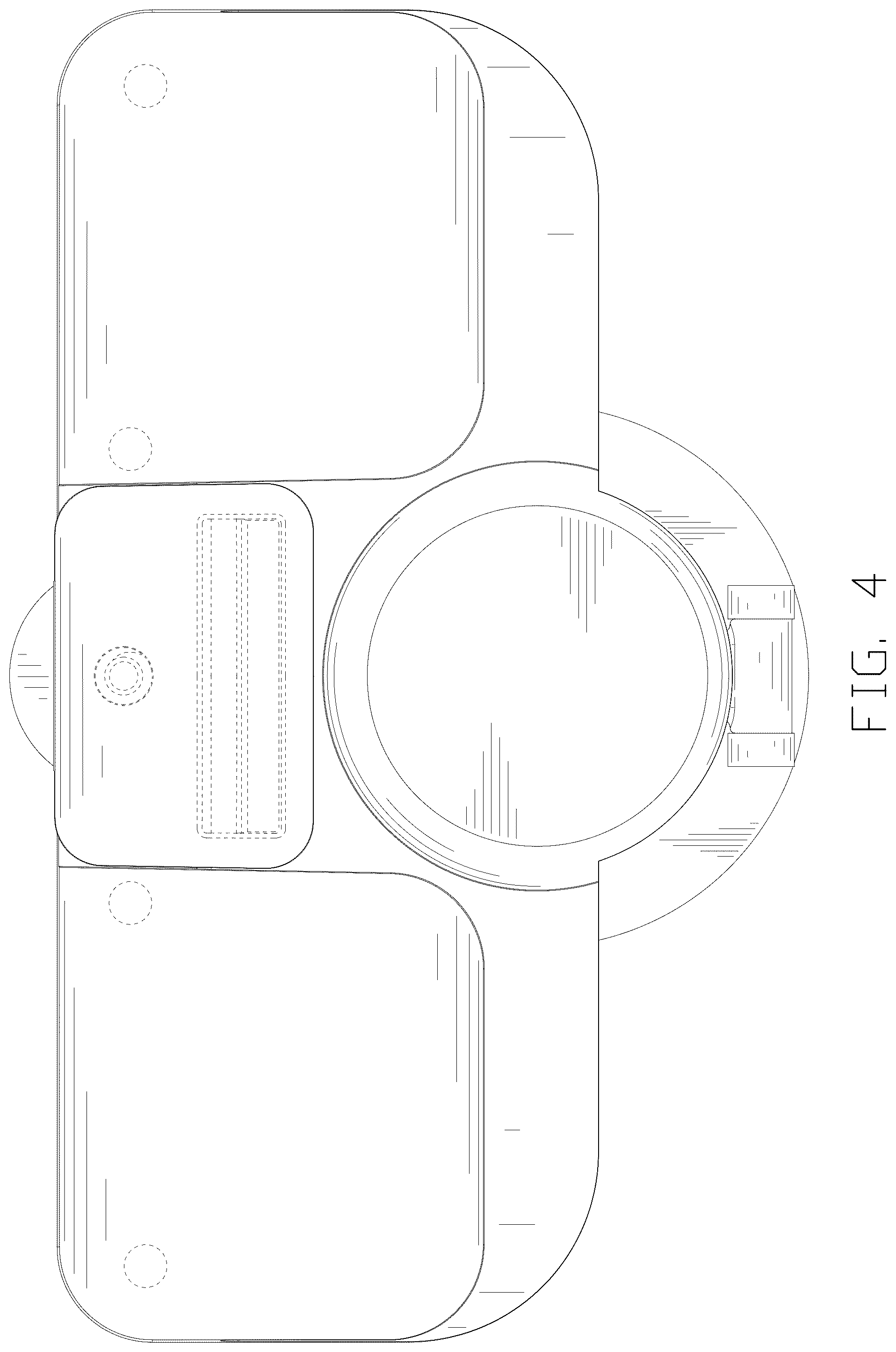 Patent USD1125141 Figure 4 – Electronic device holder with hooks
