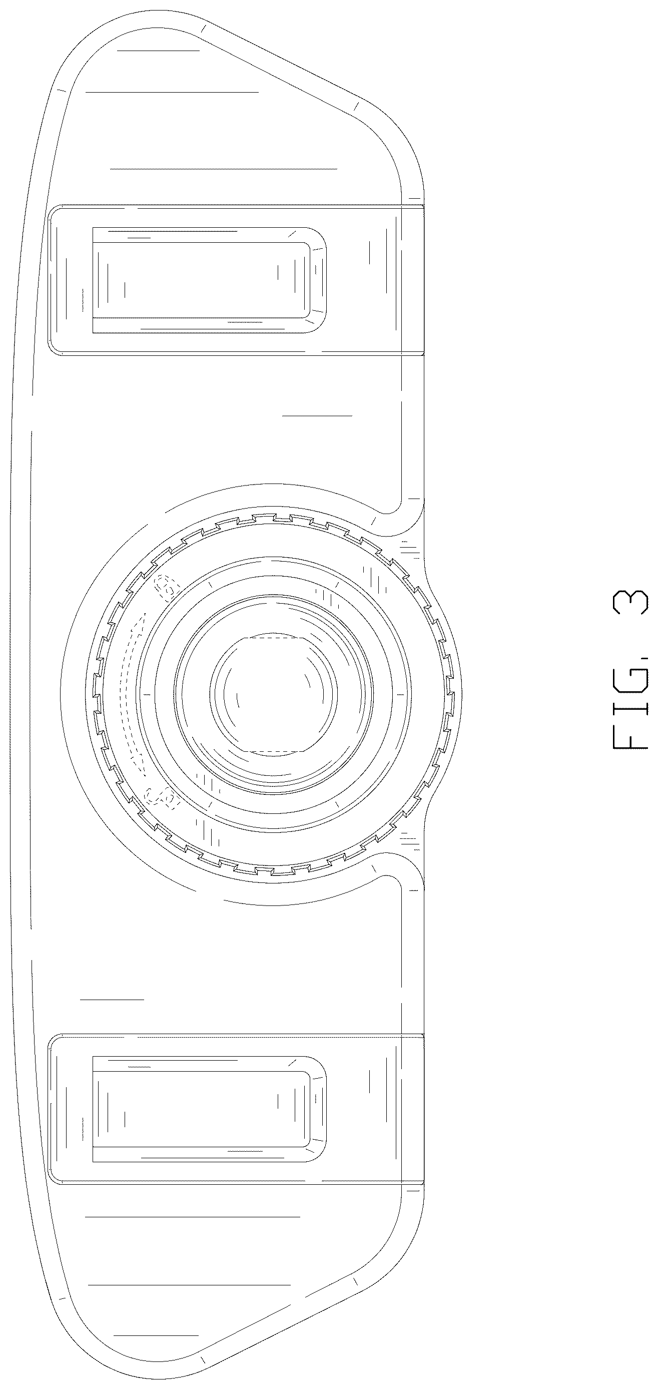Patent USD1125142 Figure 3 – Electronic device holder with hooks