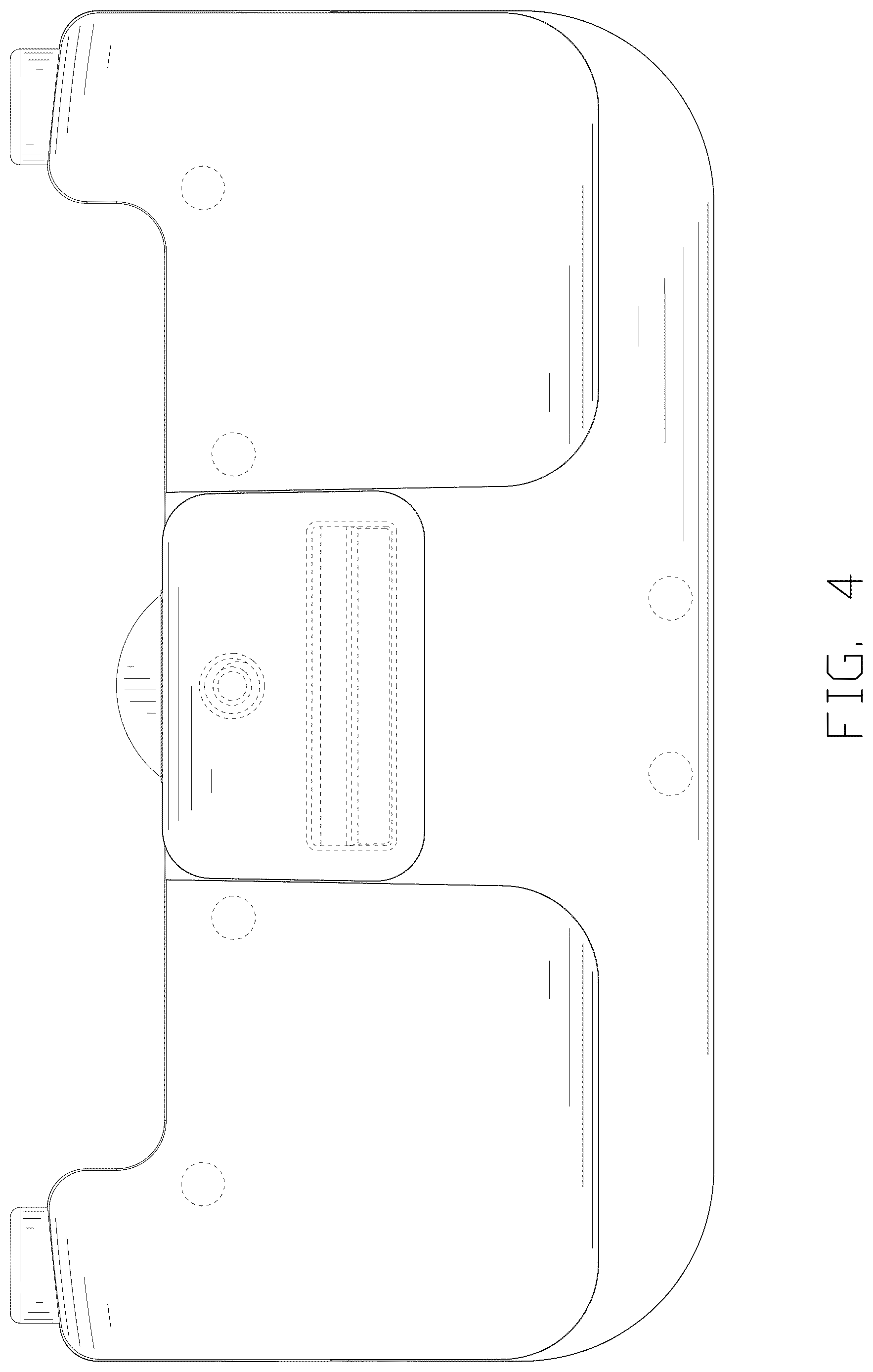 Patent USD1125143 Figure 4 – Electronic device holder with hooks