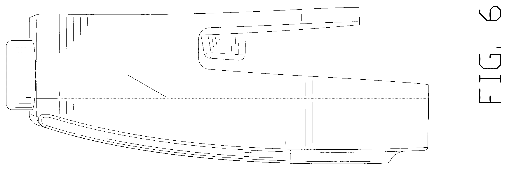 Patent USD1125143 Figure 6 – Electronic device holder with hooks
