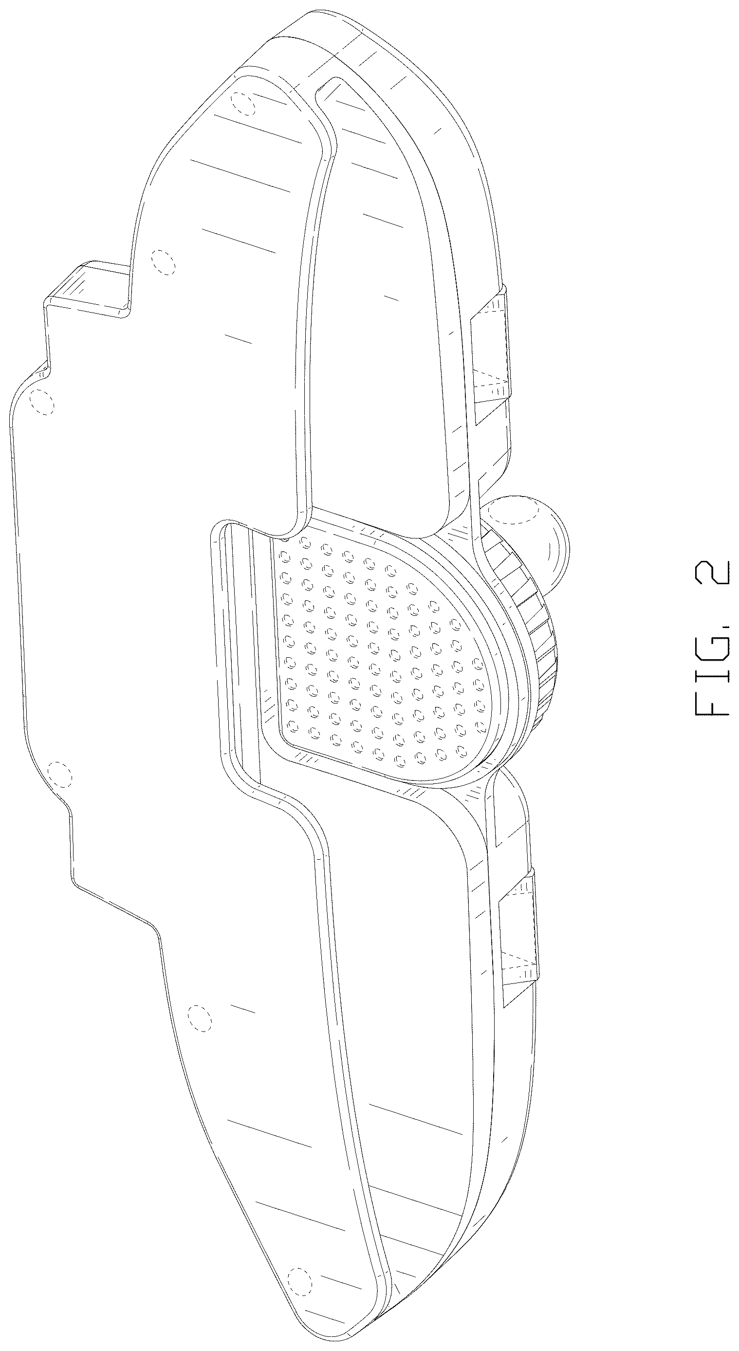 Patent USD1125144 Figure 2 – Electronic device holder with hooks