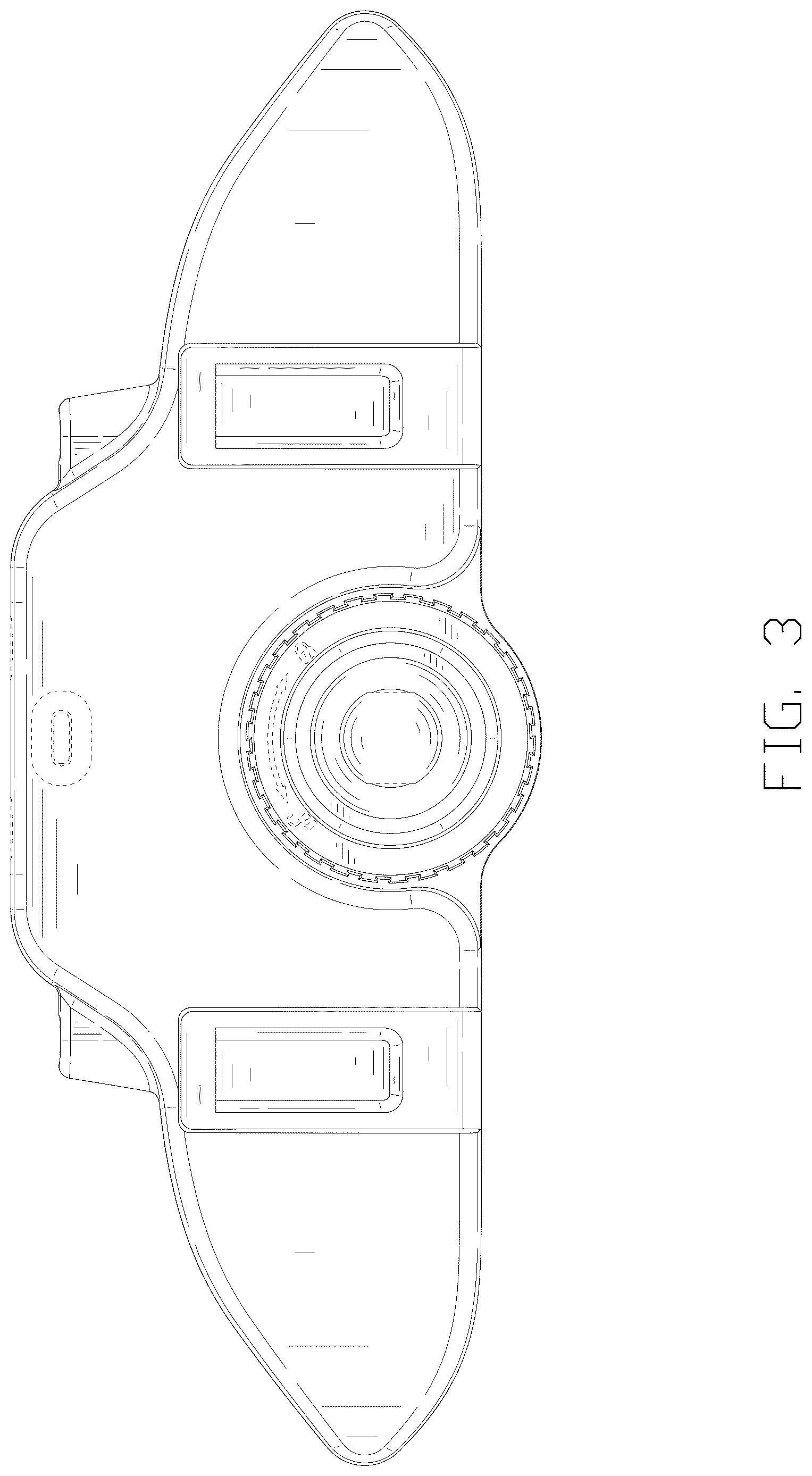 Patent USD1125144 Figure 3 – Electronic device holder with hooks