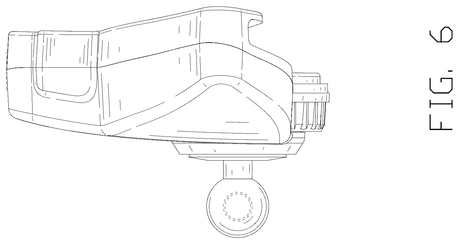 Patent USD1125144 Figure 6 – Electronic device holder with hooks
