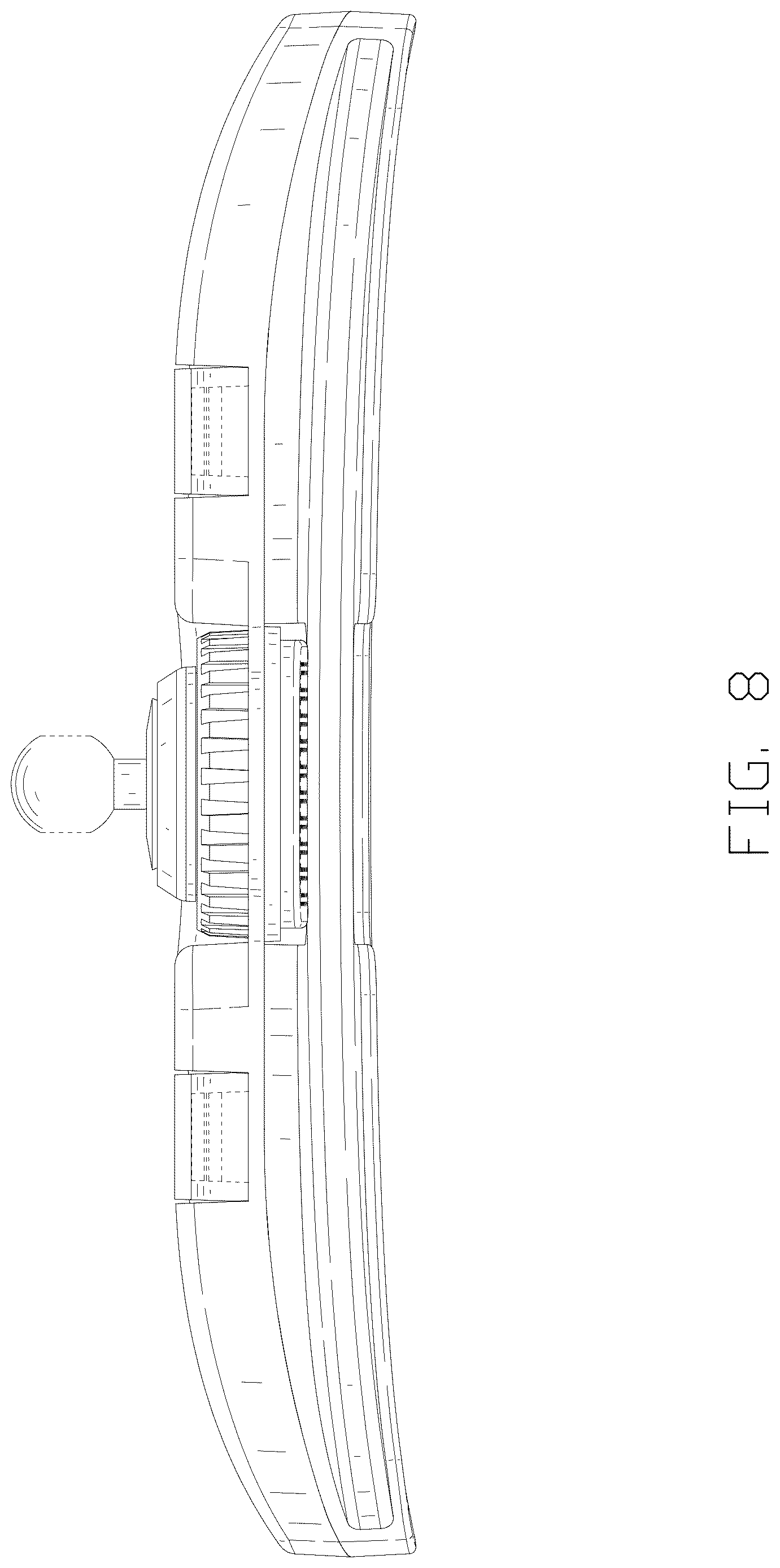Patent USD1125144 Figure 8 – Electronic device holder with hooks