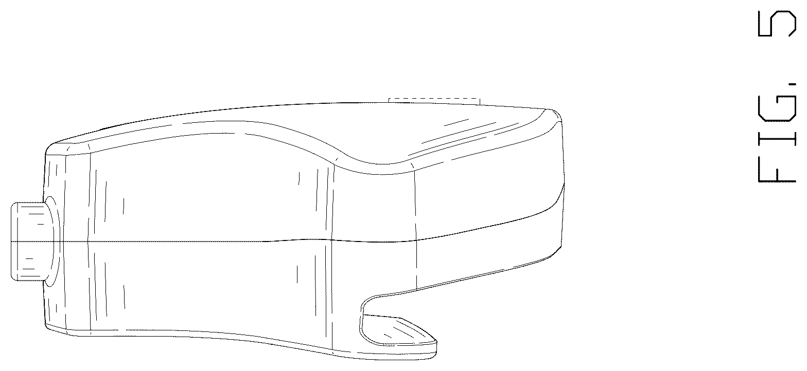 Patent USD1125145 Figure 5 – Electronic device holder with hooks
