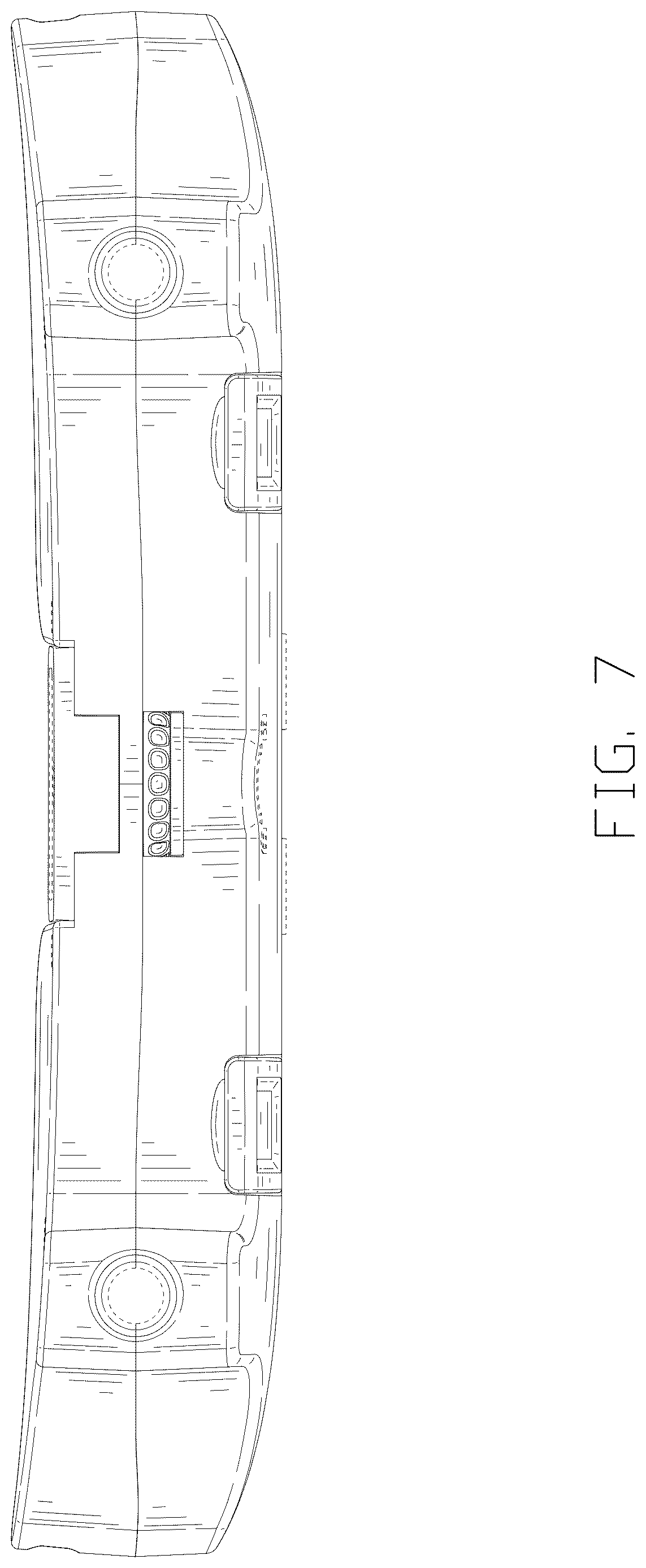 Patent USD1125145 Figure 7 – Electronic device holder with hooks