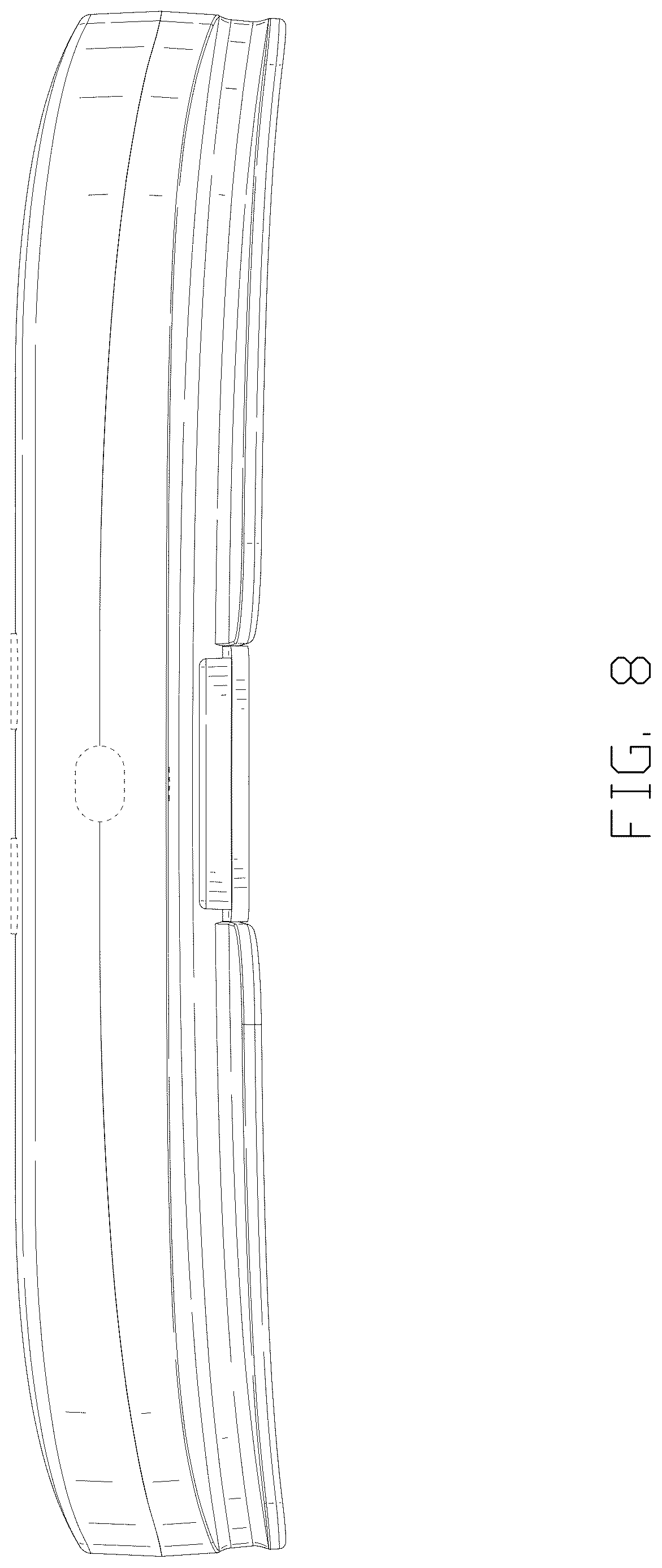 Patent USD1125145 Figure 8 – Electronic device holder with hooks