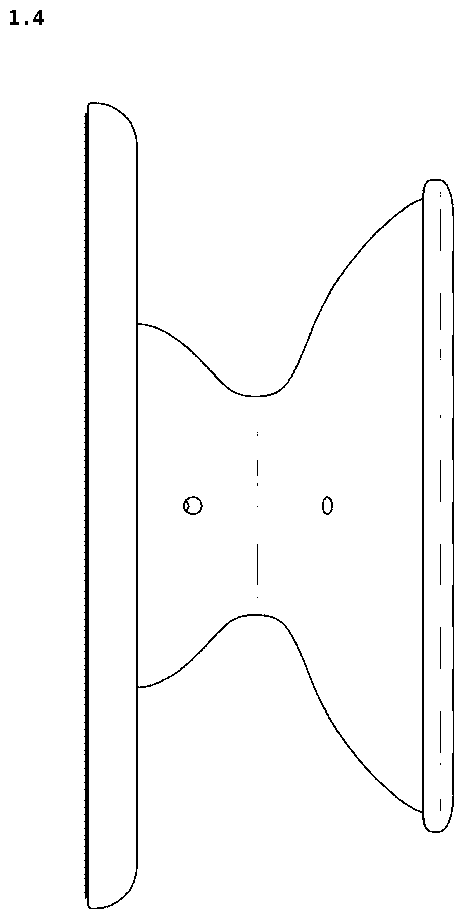 Patent USD1125146 Figure 4 – Hand grip for mobile telephone