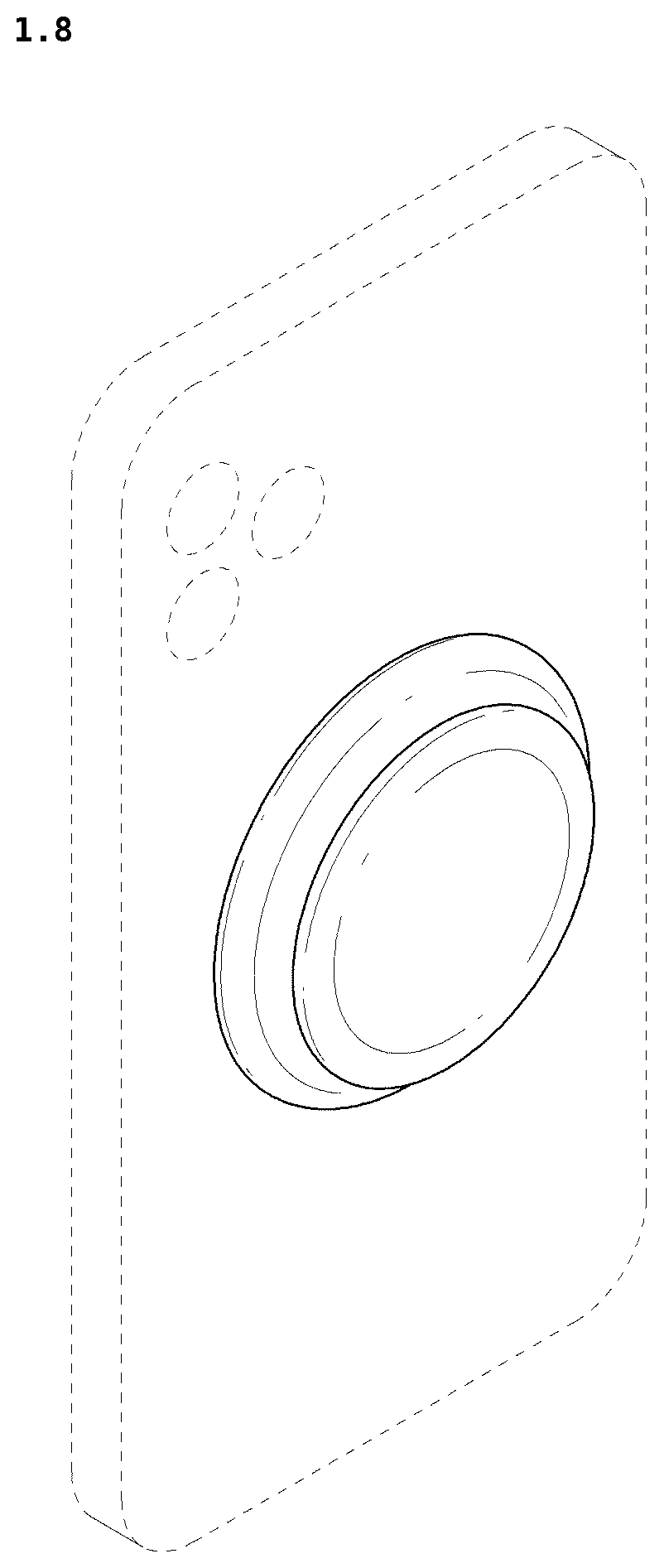 Patent USD1125146 Figure 8 – Hand grip for mobile telephone